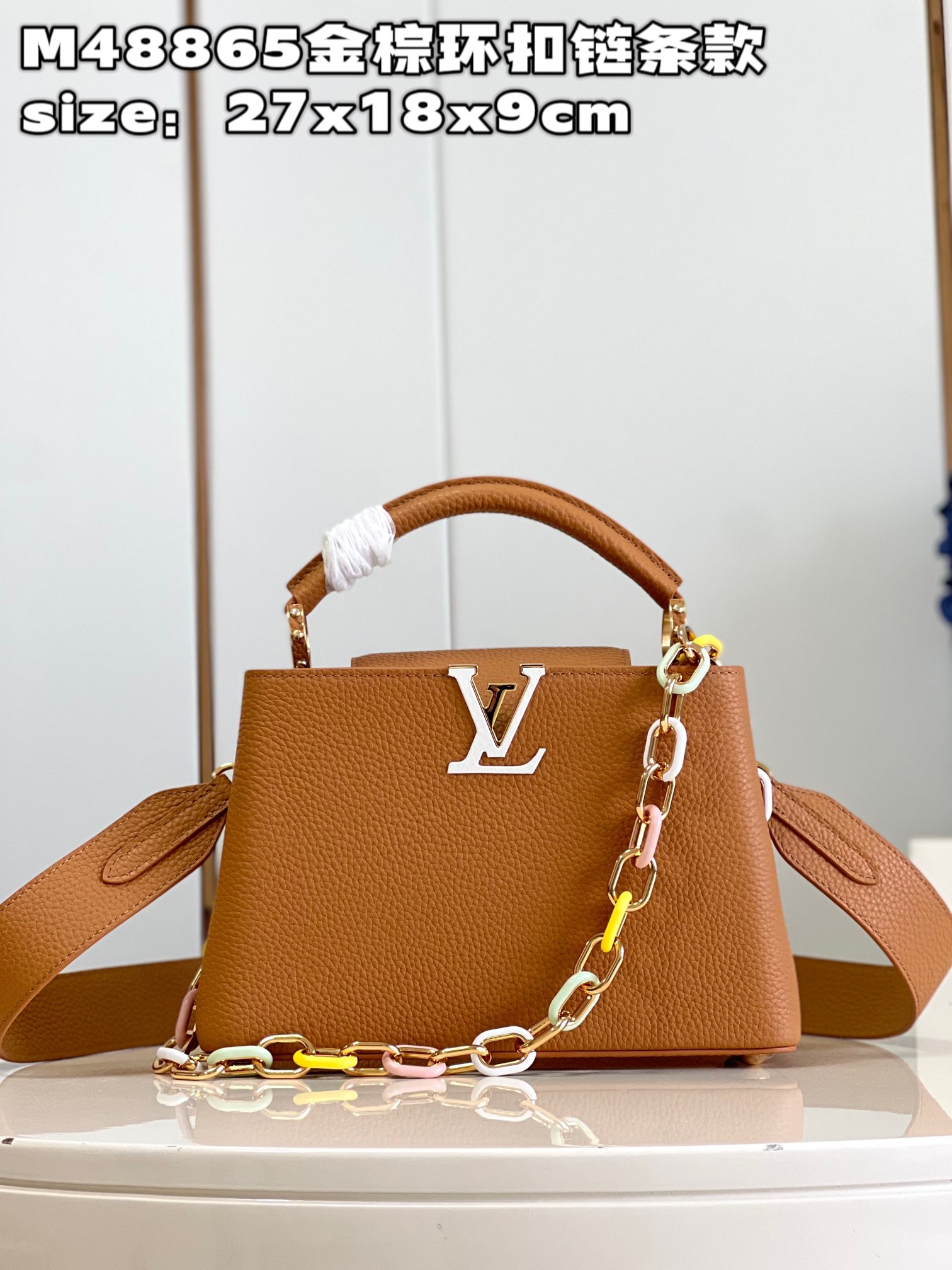 TOP Louis Vuitton LV Capucines Bag 3 Sizes- Brown