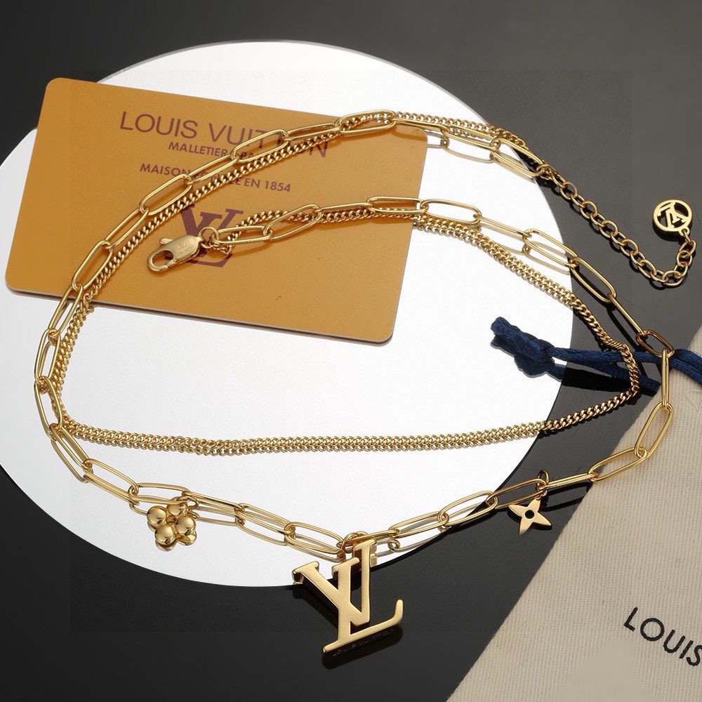 TOP Louis Vuitton LV Necklaces - Gold
