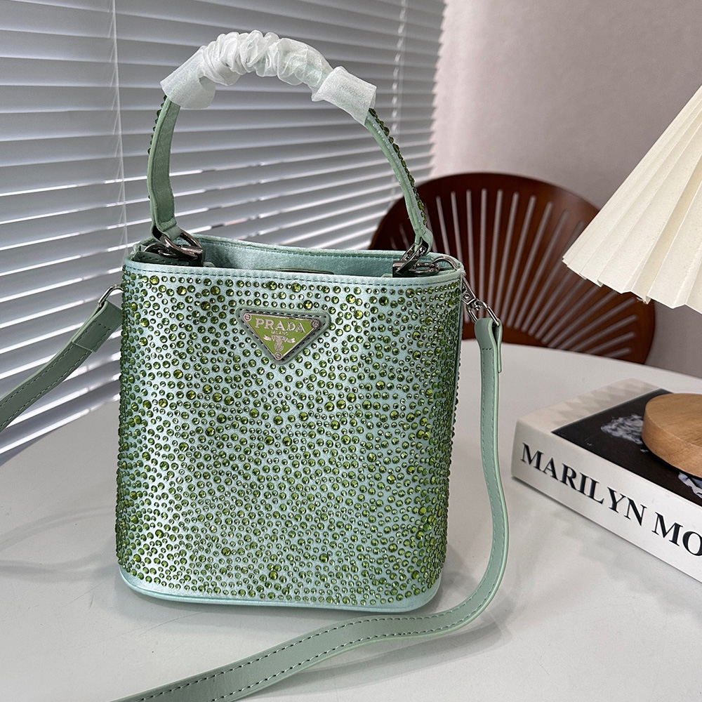 Prada Panier Crystal Tote Shoulder Messenger Bag （Replica）