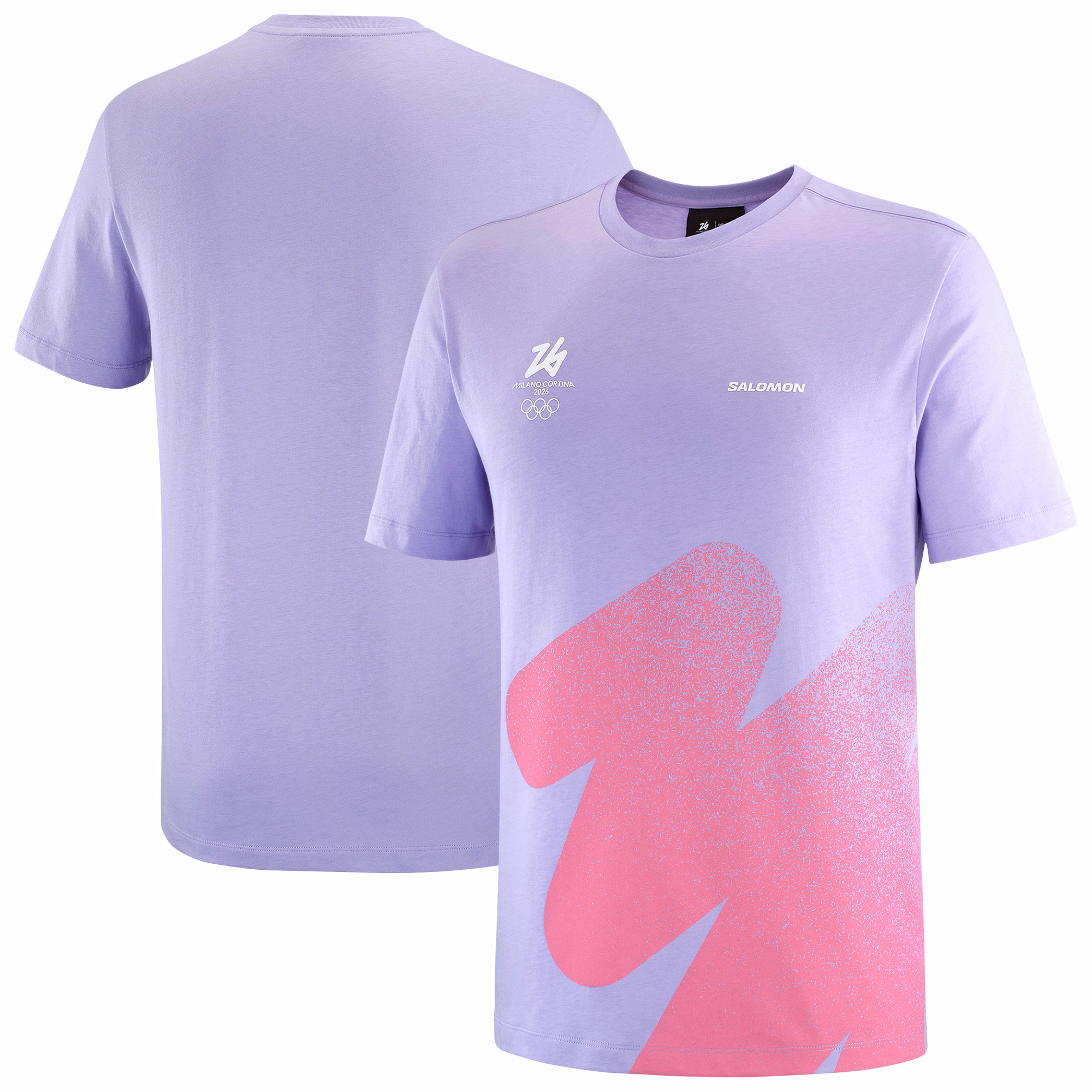 Milano Cortina 2026 Olympics Salomon Logo Graphic T-Shirt - Unisex - Violet