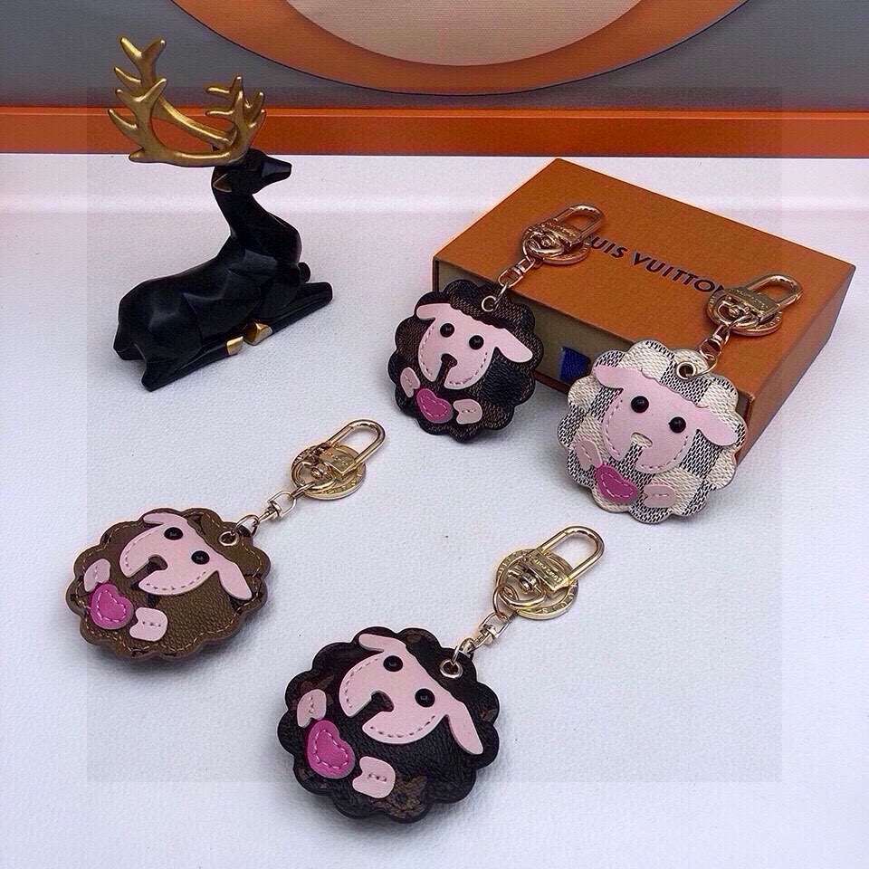 TOP Louis Vuitton LV Zodiac Sheep Key Chain - 4 Colour