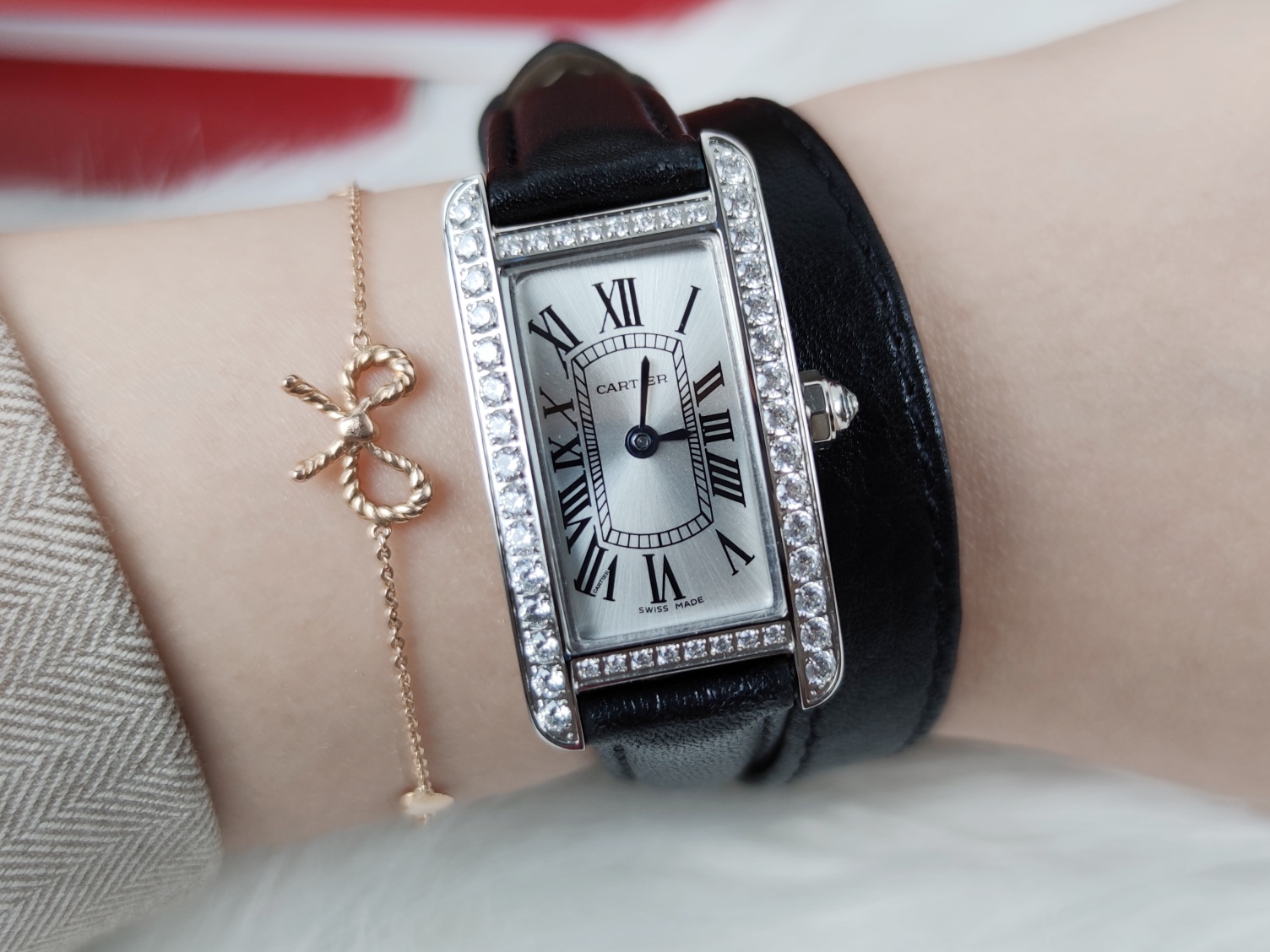 TOP Cartier Mini Model Tank Américaine Watch 35 x 19 mm - 5 Colors