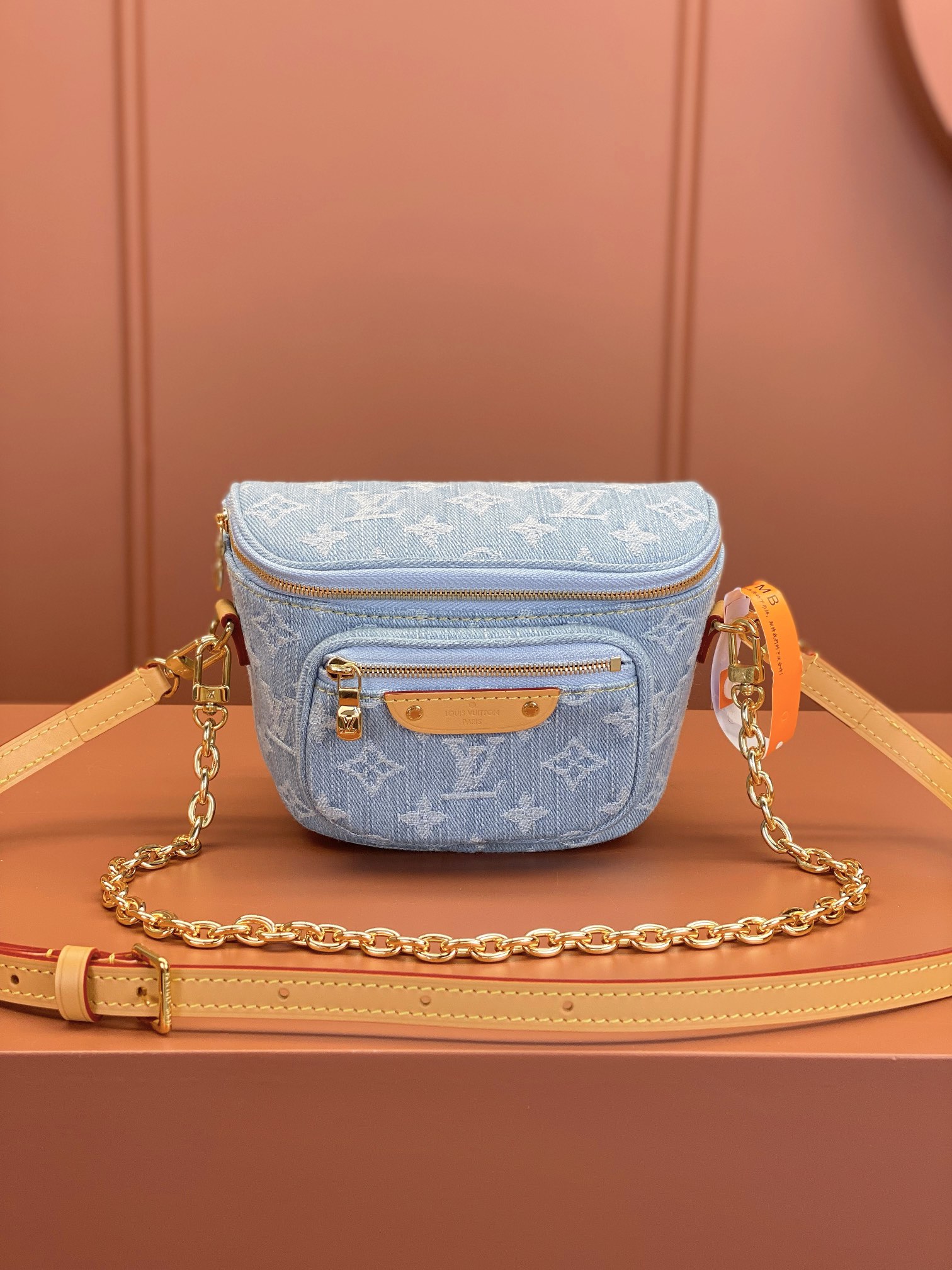 TOP Louis Vuitton LV Mini Bum Bag 17x12x9.5cm - Blue