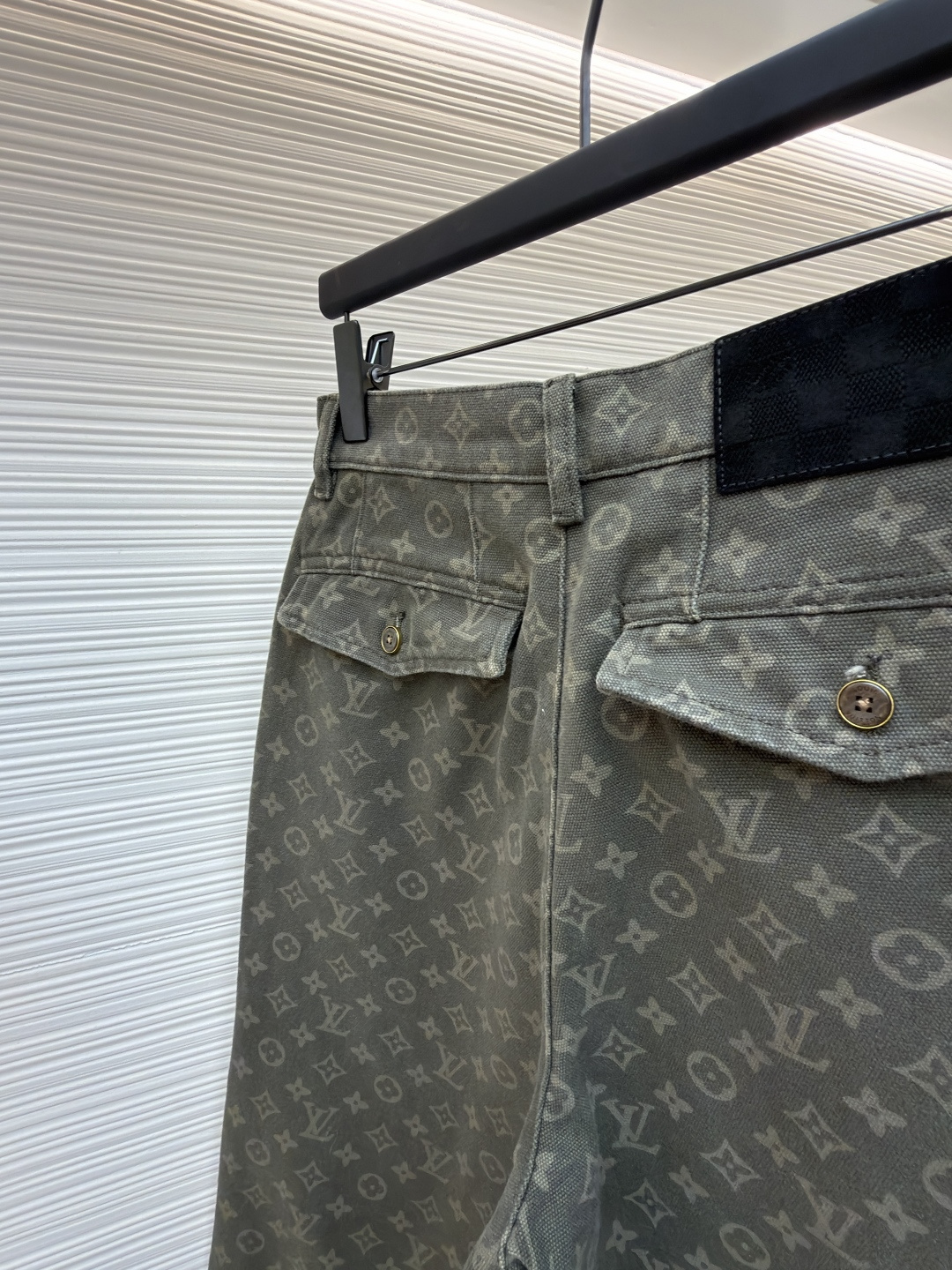 LOUIS VUITTON 满印提花口袋长裤牛仔裤
