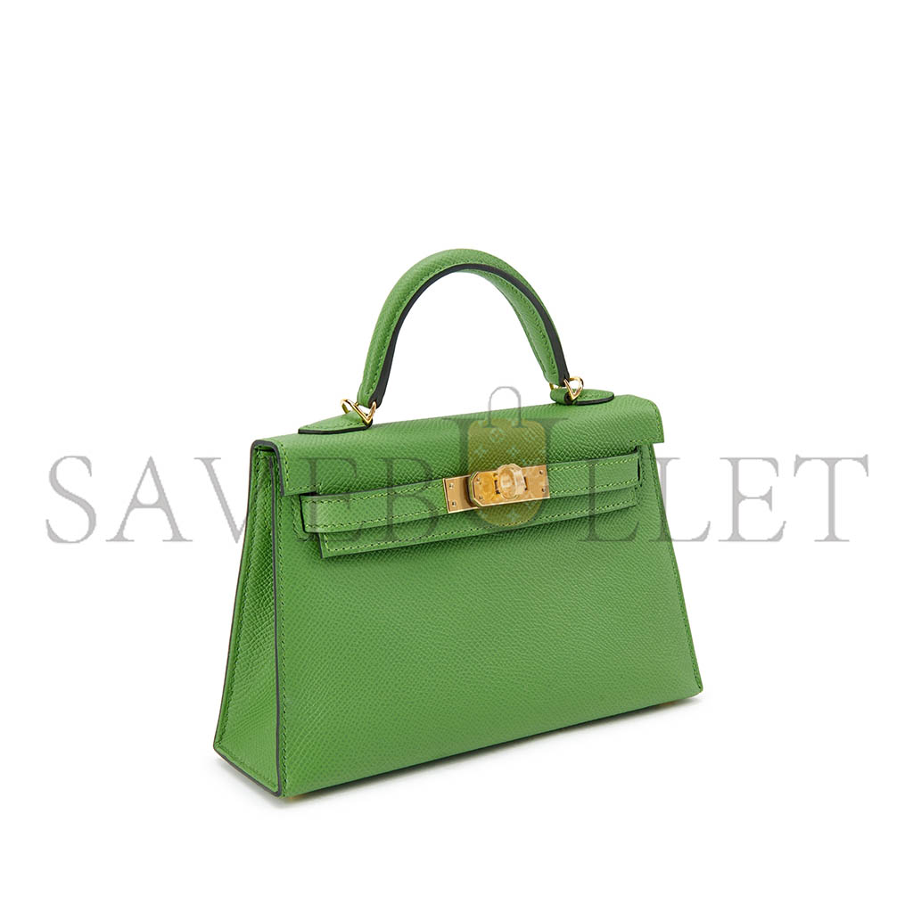 HERMÈS EPSOM MINI KELLY II 20 GOLD HARDWARE (19*12*5.5cm)