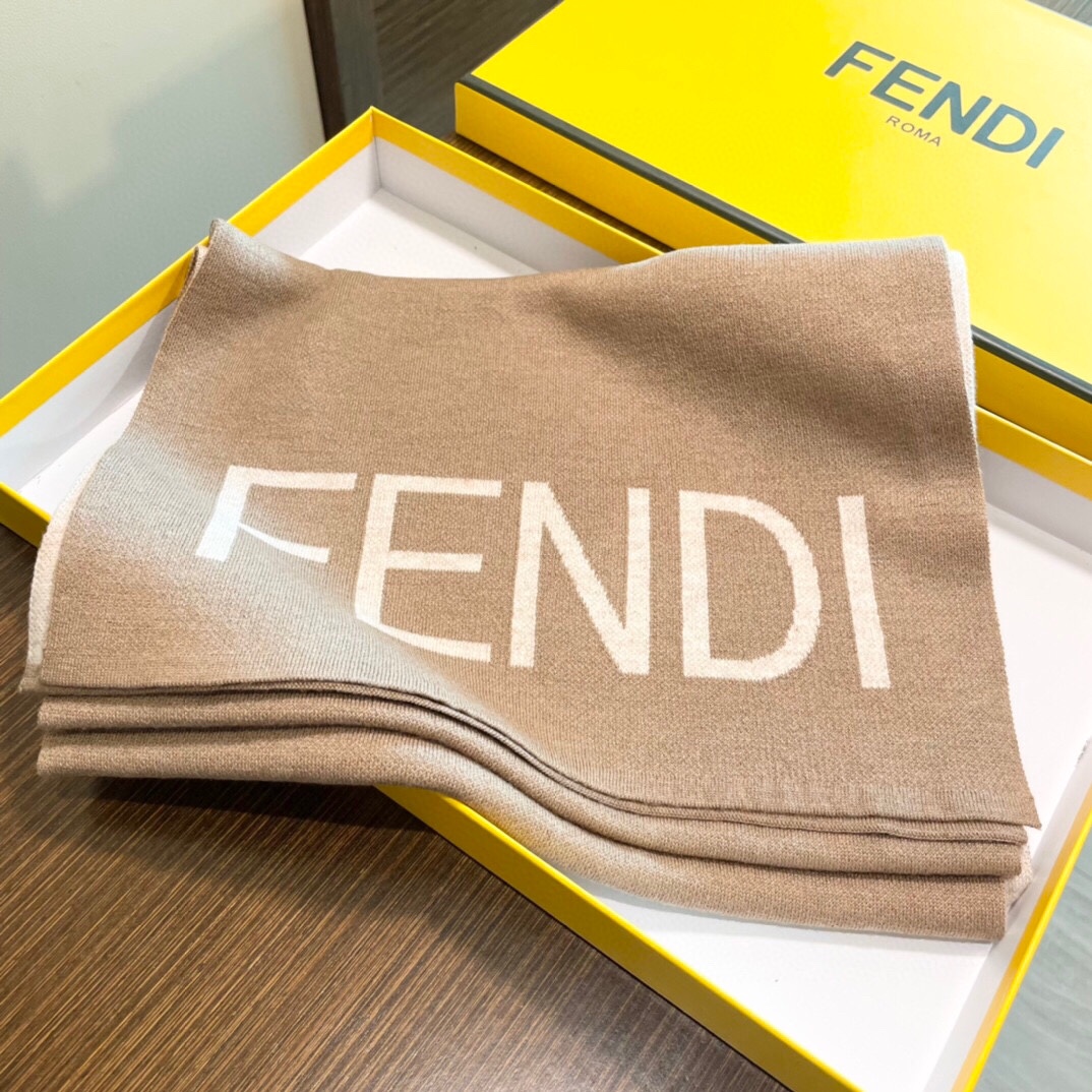 TOP FENDI Cashmere Scarf 200*32cm -2 Colors