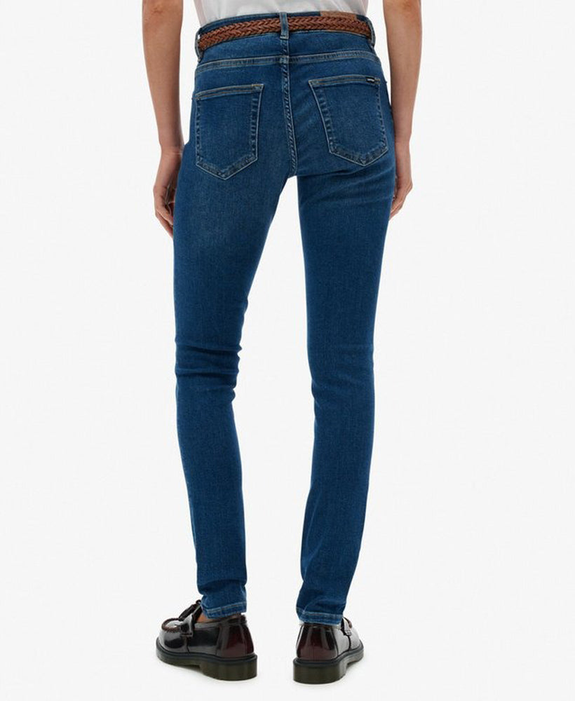 Mid Rise Skinny Jean | Deep Indigo Denim 30