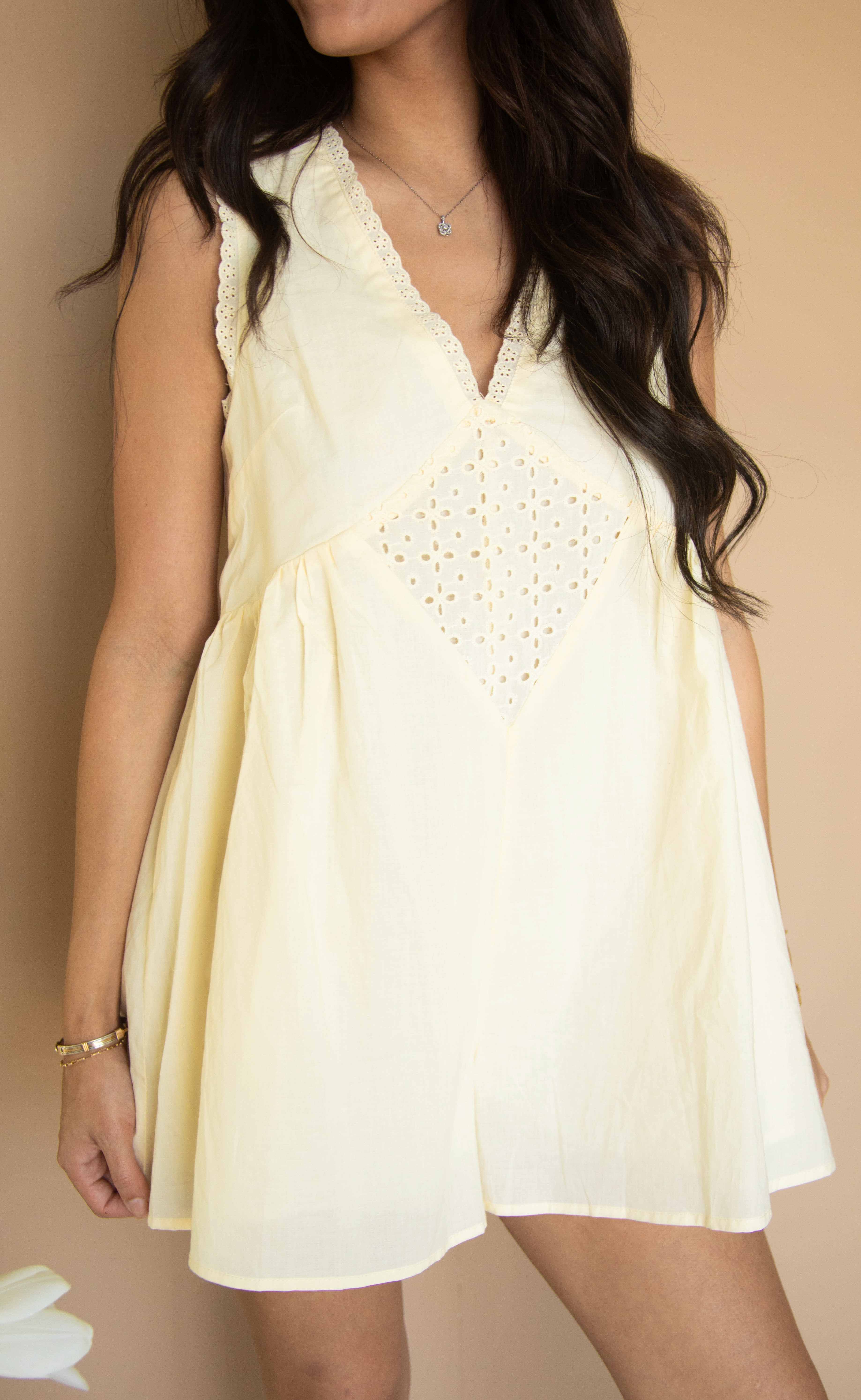 one more time voile romper