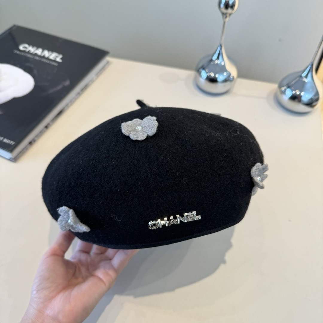 TOP CHANEL Beret Hat - 3 Colors