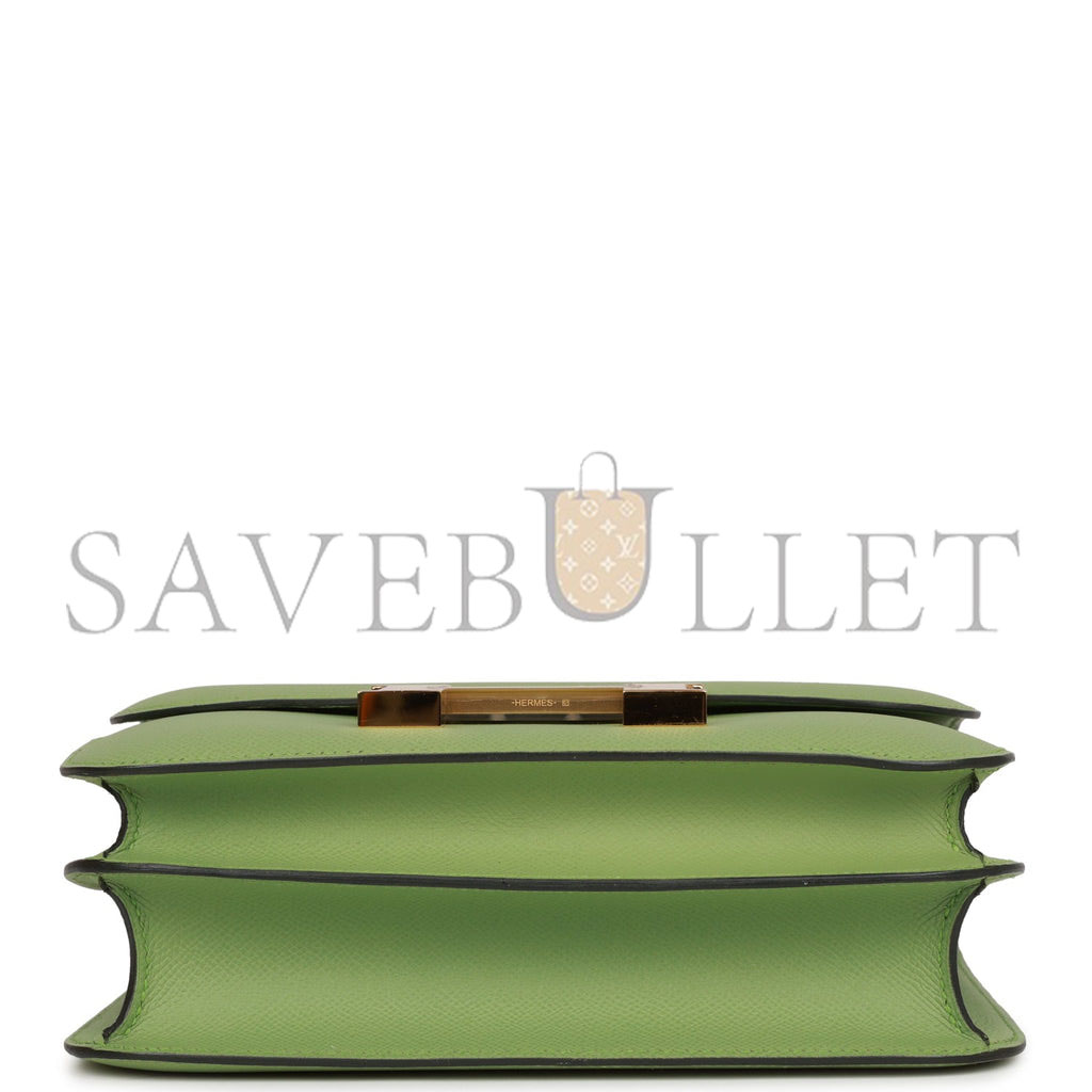 Hermes Constance 24 Vert Criquet Epsom Gold Hardware