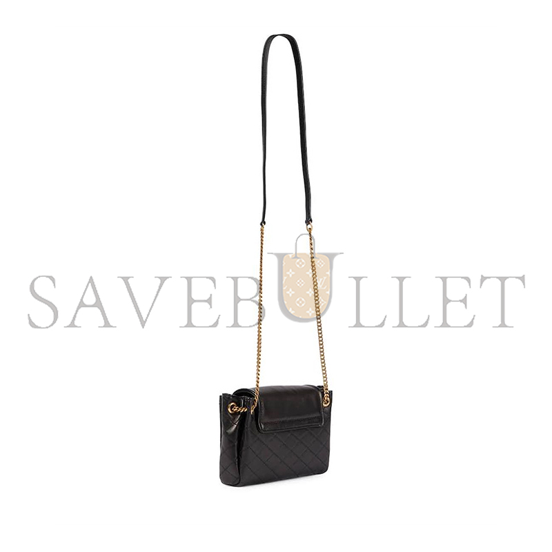 YSL SAC A BANDOULIERE NOLITA MINI EN CUIR FEMME DE COLORIS NOIR (18*13*6cm)