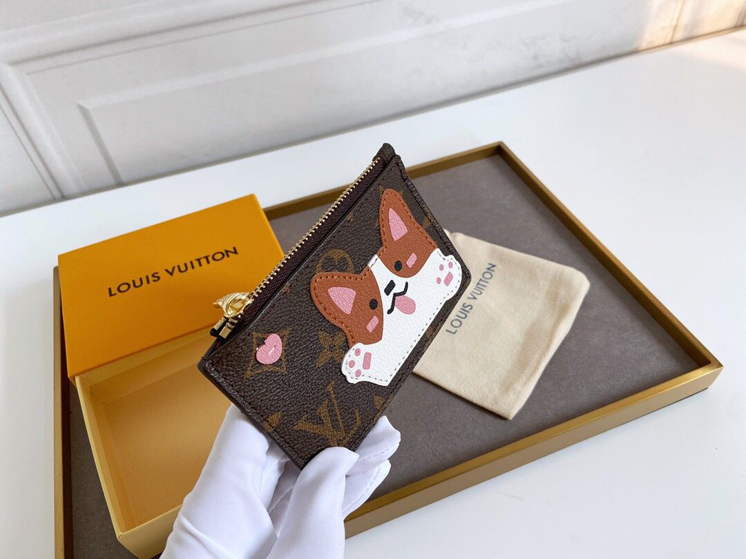 TOP Louis Vuitton LV £V Zippy Card Holder - Puppy