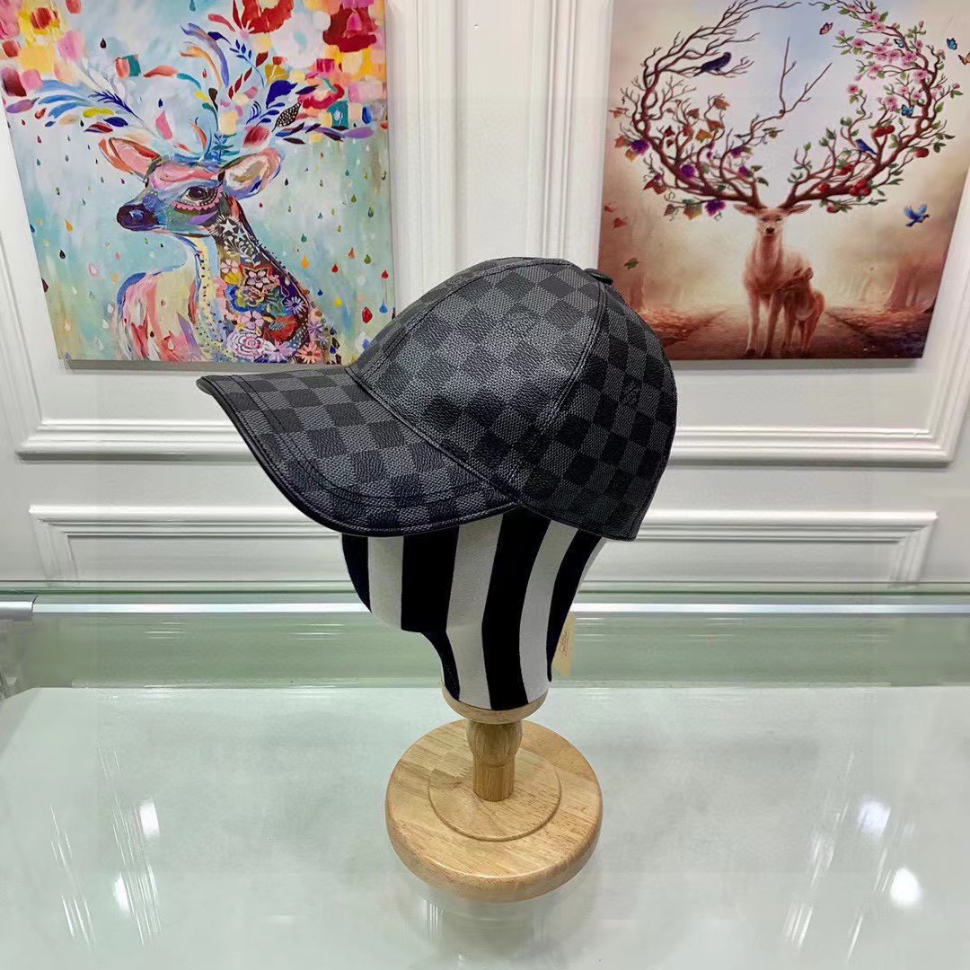 TOP Louis Vuitton LV Baseball Hat Canvas - Black - Damier Azur