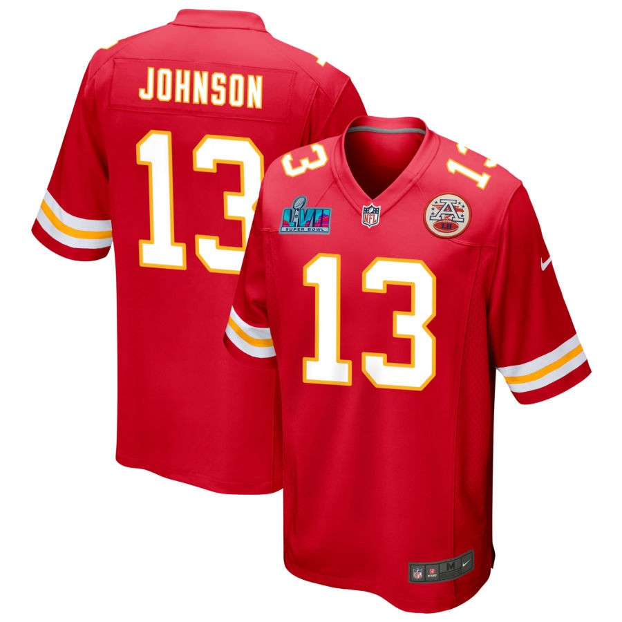 Nazeeh Johnson Kansas City Chiefs  Super Bowl LVII Game Jersey - Red
