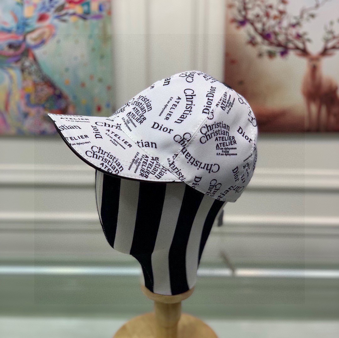 Top Christian Dior New Original Single Baseball Cap - 2 Colors