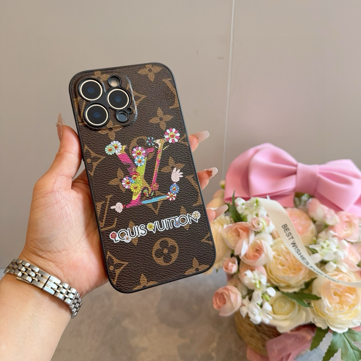 TOP Louis Vuitton LV  Phone Case- Brown