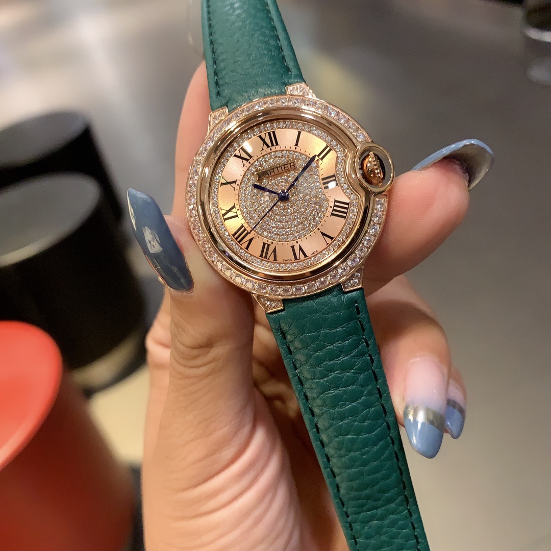 TOP Cartier Watch 36 mm -  Green