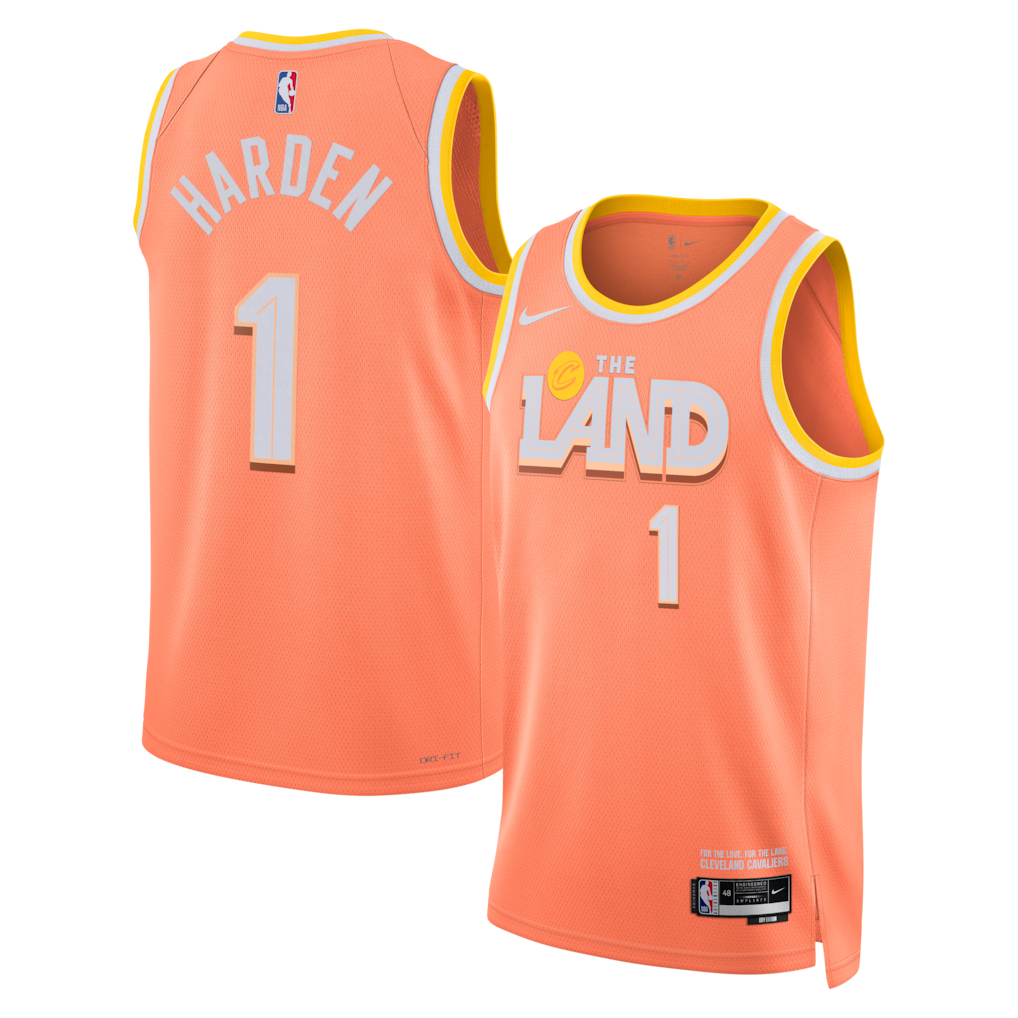 Cleveland Cavaliers James Harden 2025/26 City Edition Swingman Jersey - Orange
