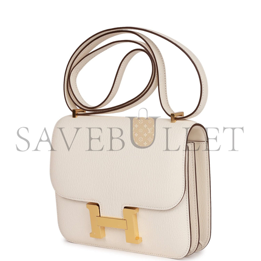 HERMES CONSTANCE 18 CHEVRE GOLD HARDWARE (18*15*4cm)