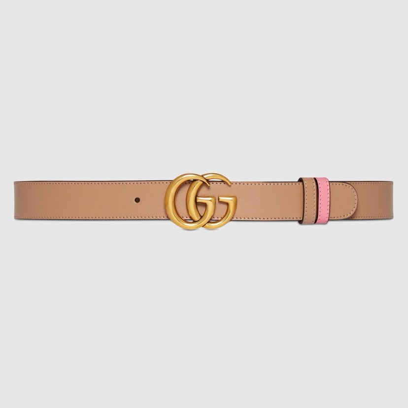 TOP GUCCI Double Sided Cowhide Belts - 3cm