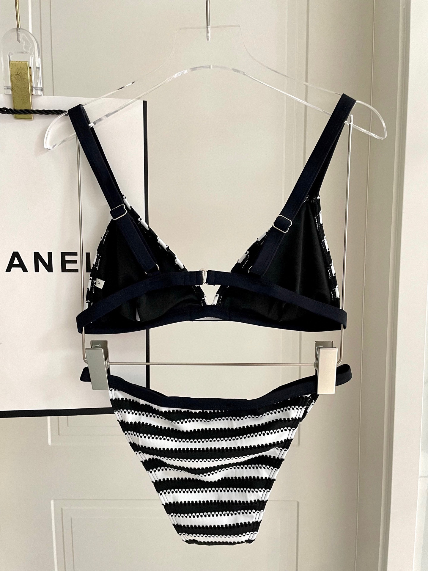 TOP Miu Miu Bikini Swimsuit - Black and White