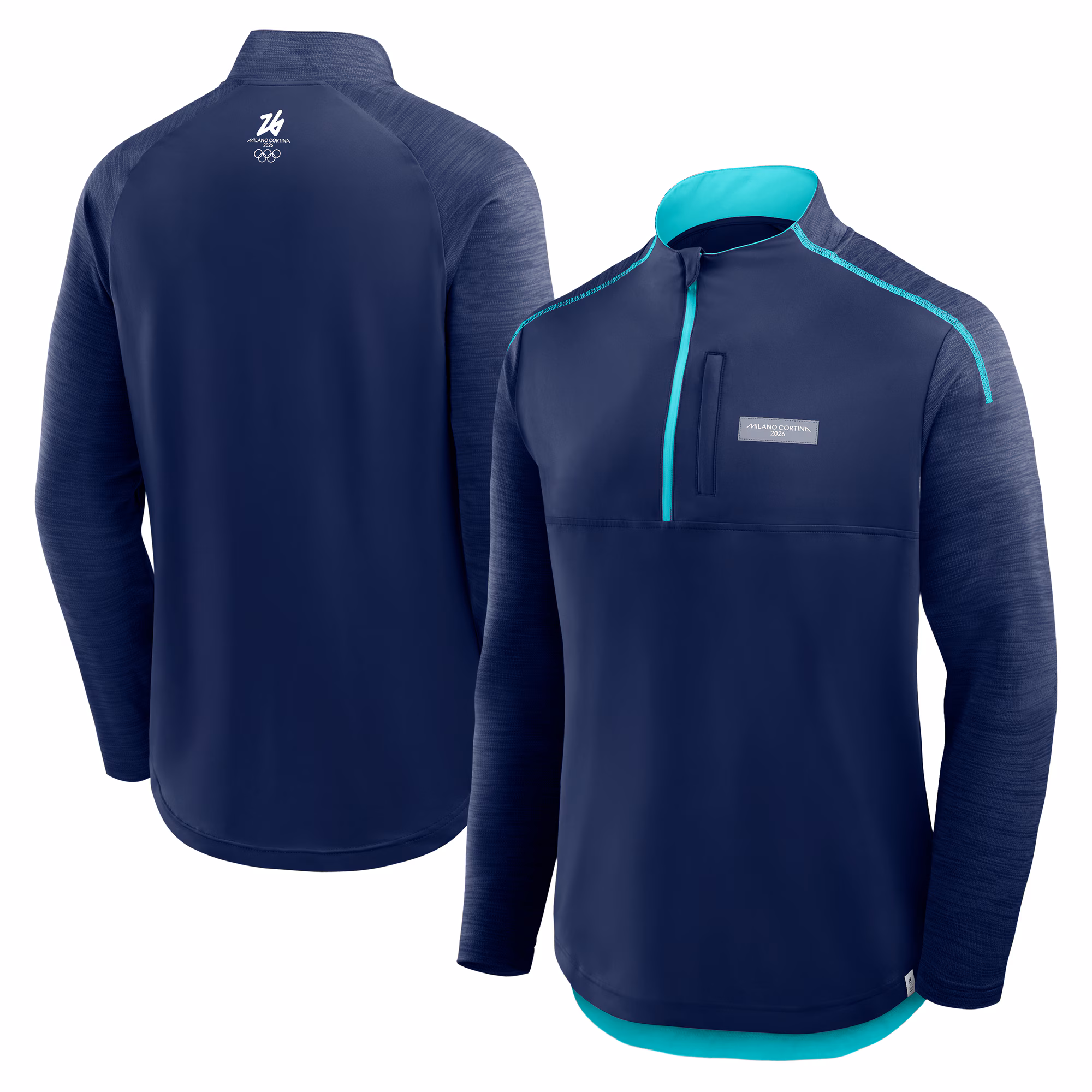 Milano Cortina 2026 Olympics Defender 1/4 Zip Top - Blue