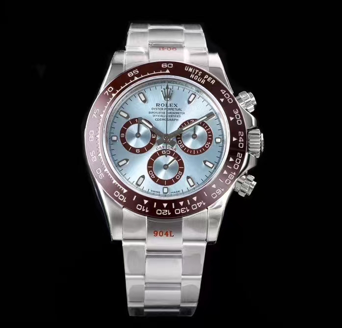 TOP ROLEX Daytona Chronograph Blue Dial -Sliver