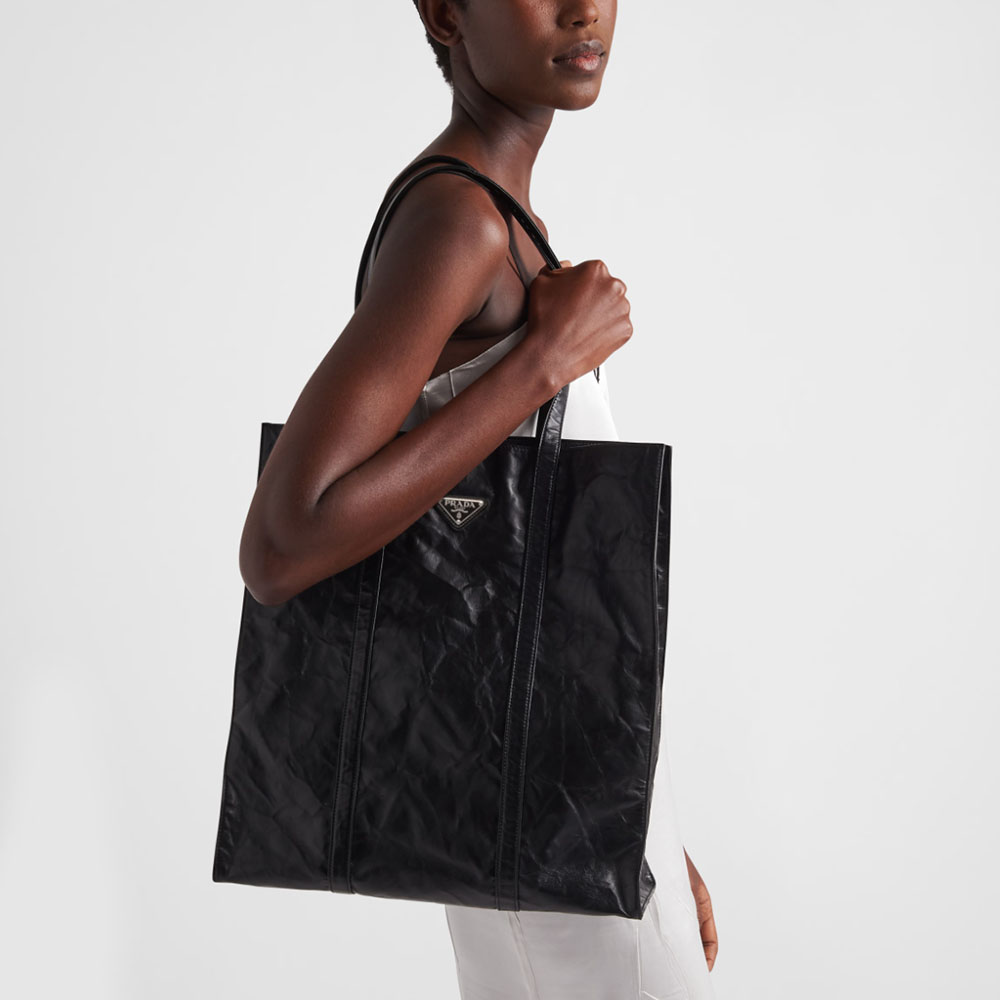 Prada Medium Antique Nappa Leather Tote