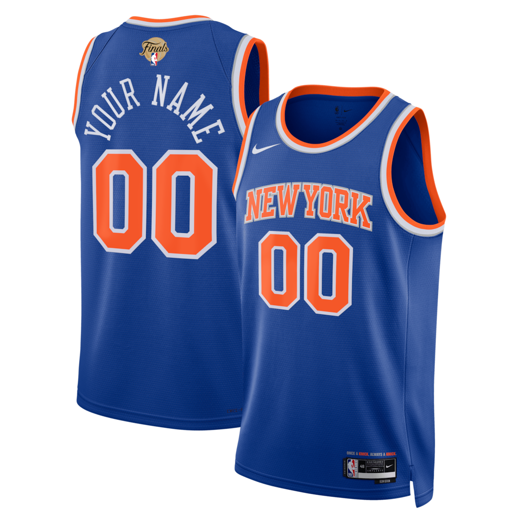 Custom New York Knicks 2026 Finals Jersey - Blue