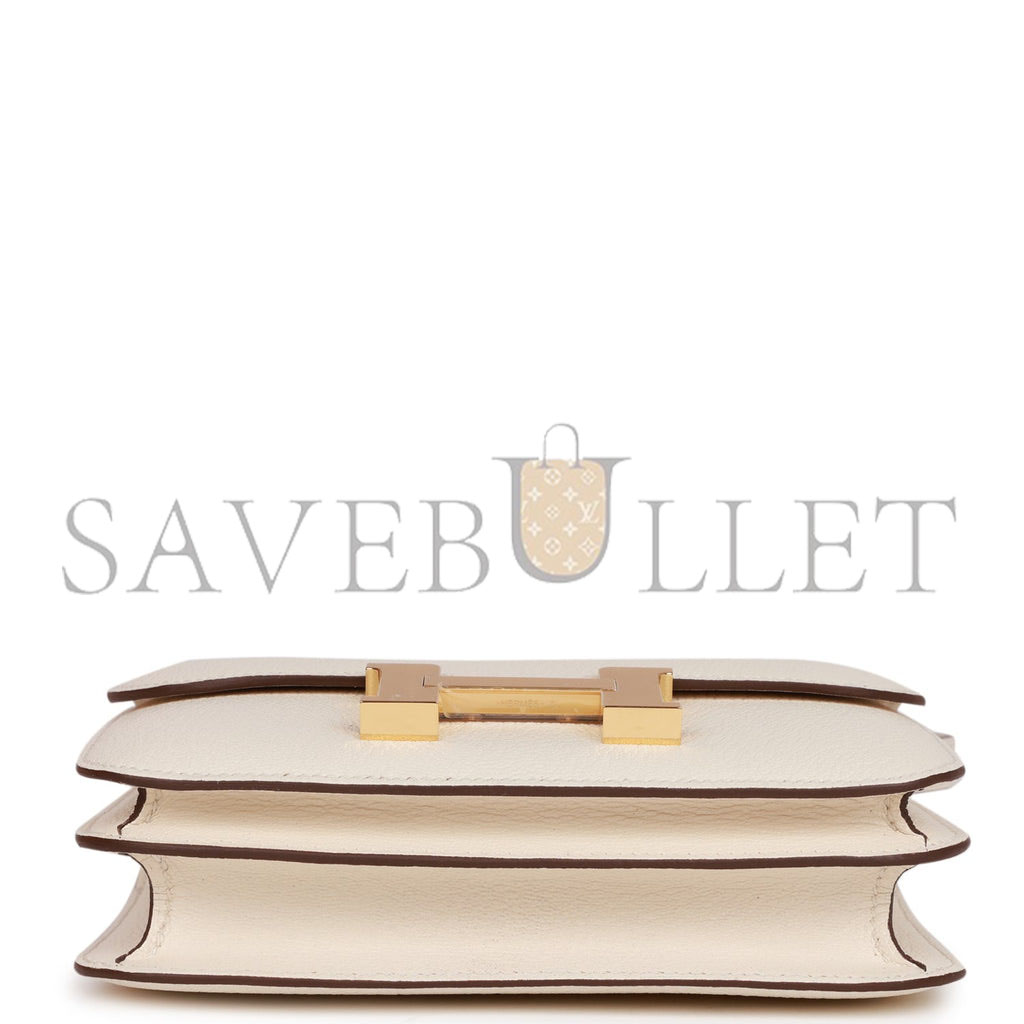 HERMES CONSTANCE 18 CHEVRE GOLD HARDWARE (18*15*4cm)