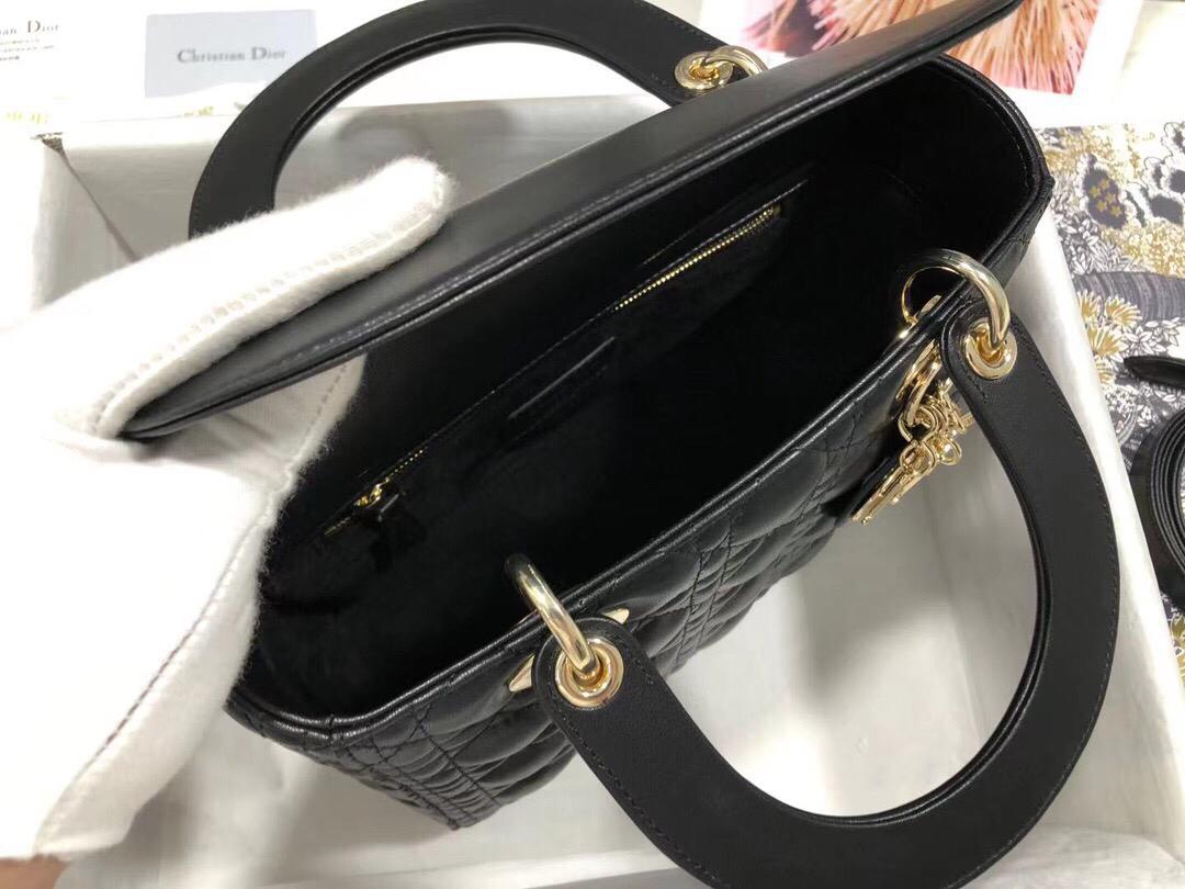 TOP Christian Dior Lady Christian Dior Bag Medium - Black