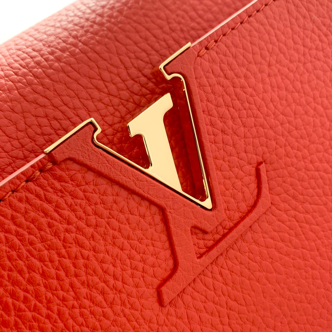 TOP Louis Vuitton LV Capucines BB 27x18x9cm- Red