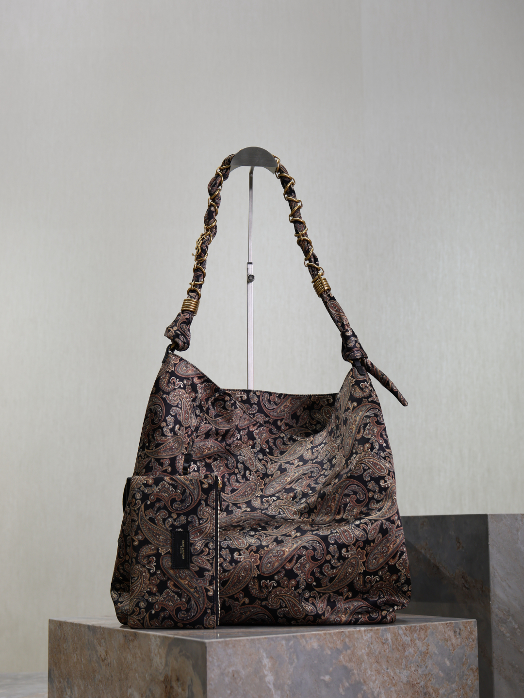 TOP Yves Saint Laurent YSL Jacquard Handbag 40×50×1cm - Jacquard Style