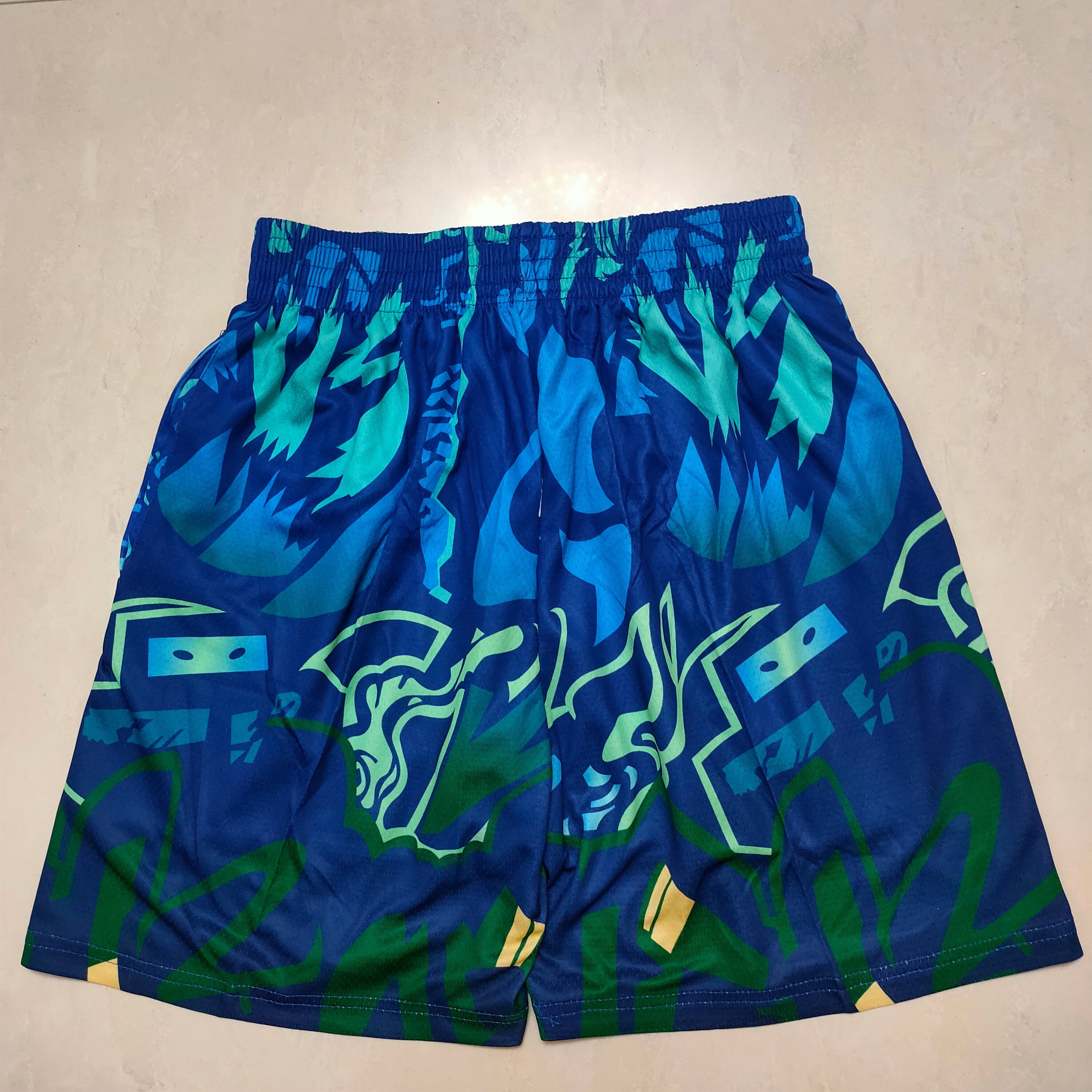 Dallas Mavericks Mitchell&mness green pocket pants