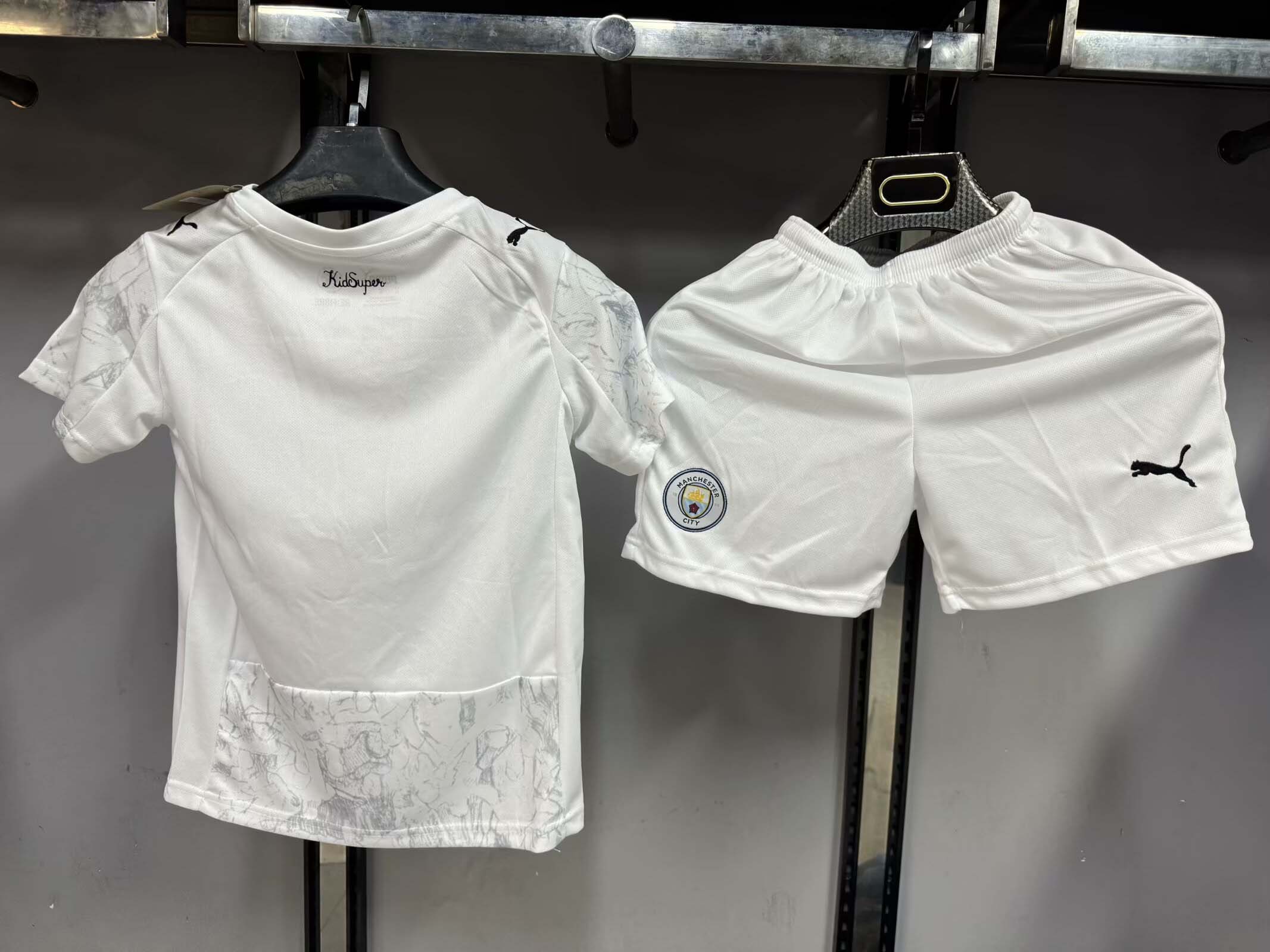 2025/2026 Manchester City KidSuper Joint Edition White Football Shirt 1:1 Thai Quality Kids Size