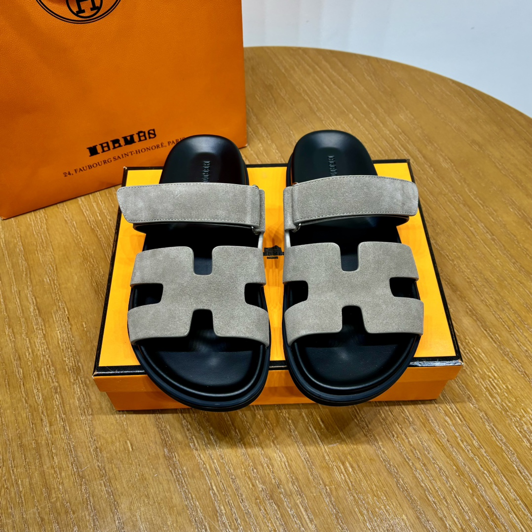 Hermès Chypre leather sandals（Replica）