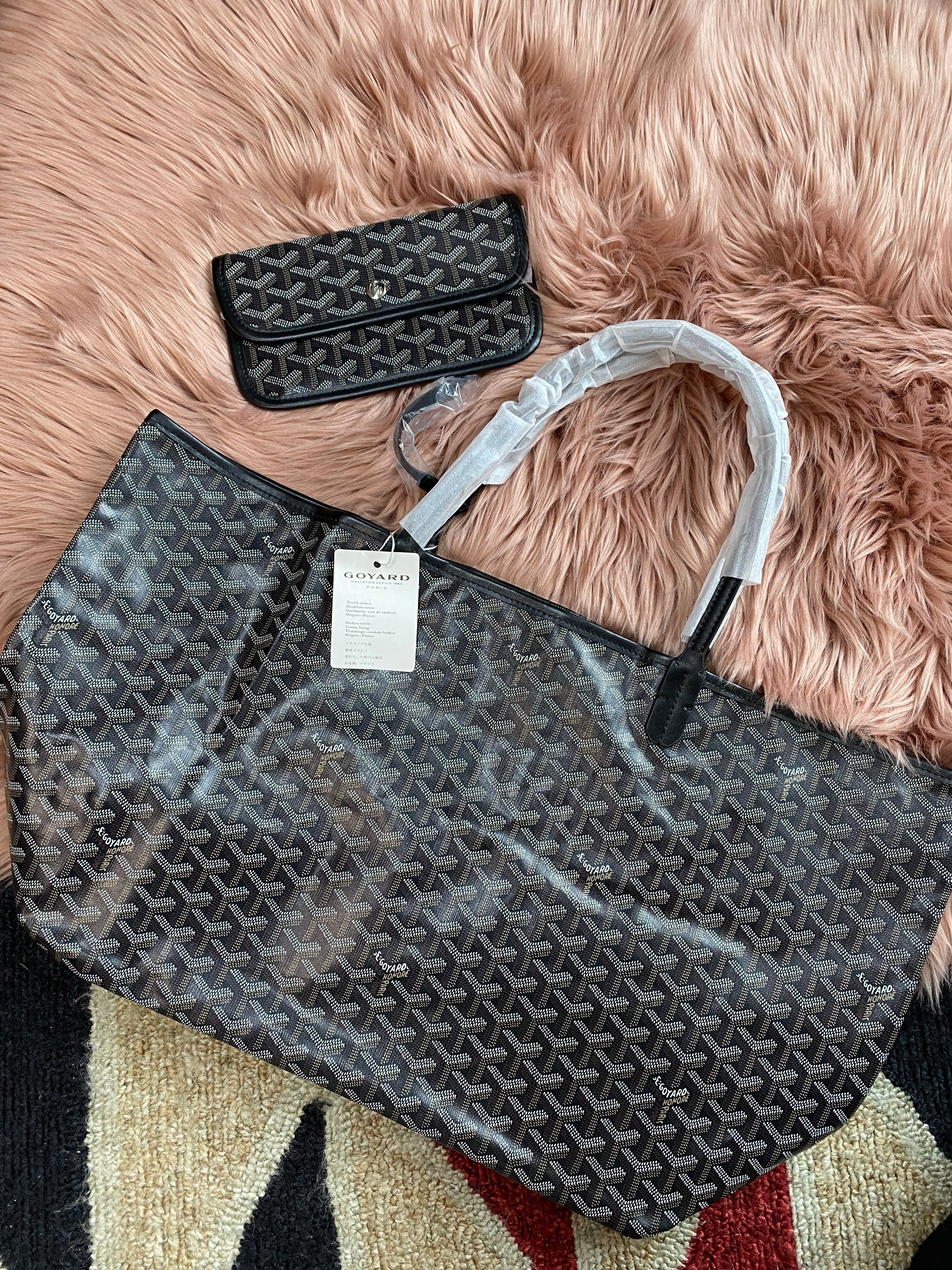 TOP Goyard Monogram St. Louis GM Tote - Black and Brown