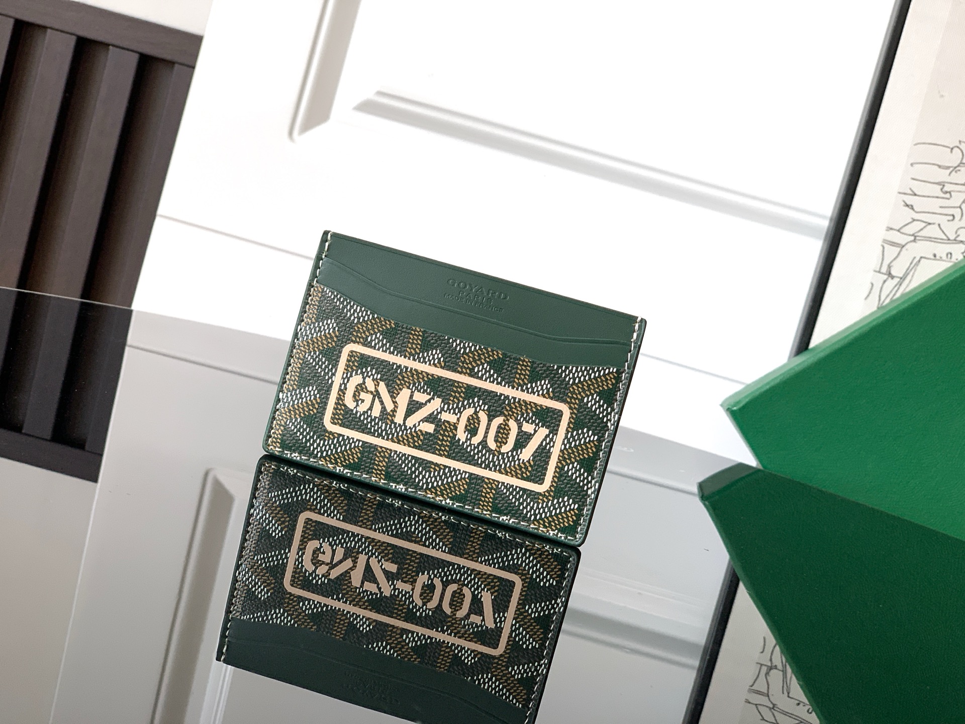 TOP Goyard SAINT-SULPICE Card Holder 10.5 cm x 0.2 cm x 7 cm- Green
