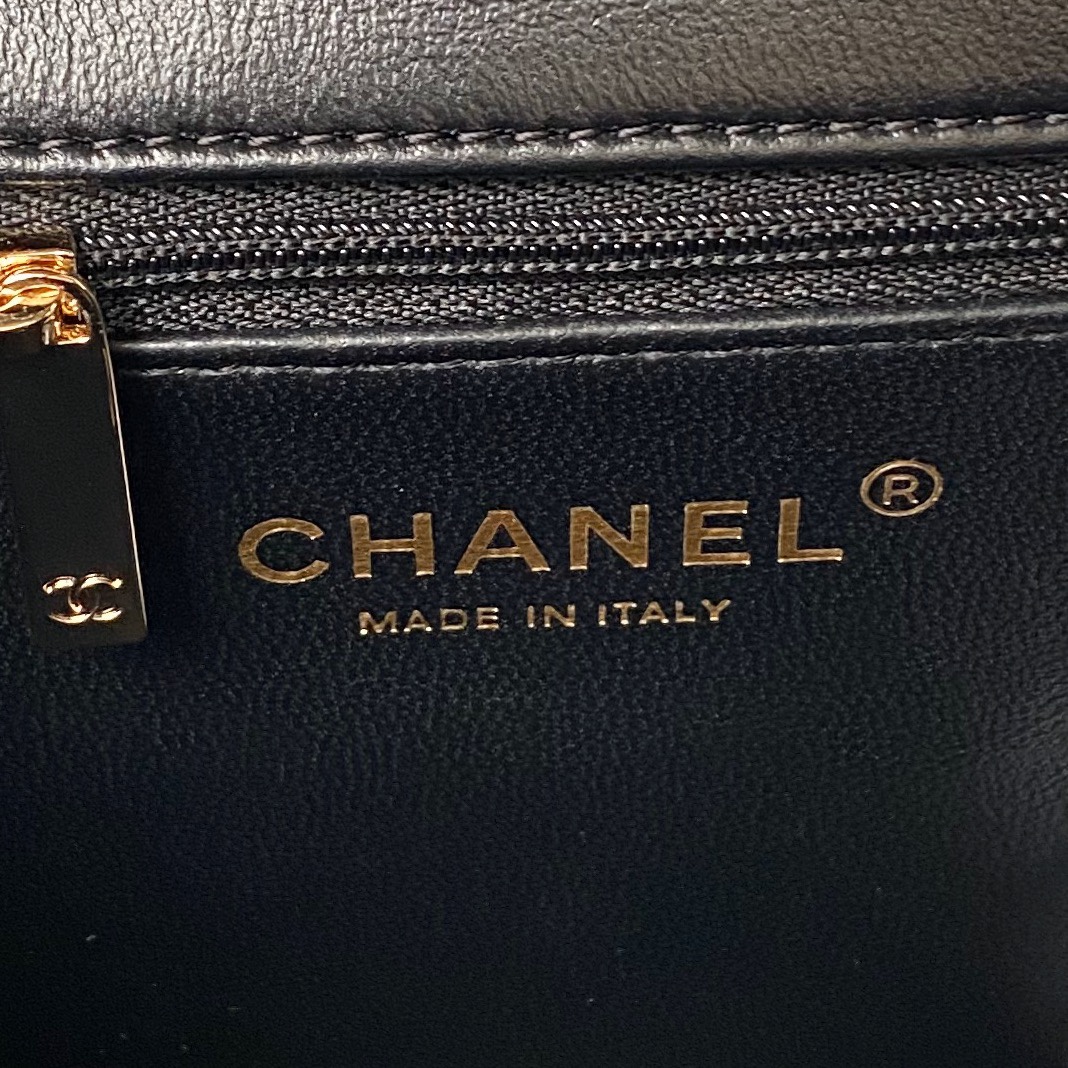 TOP CHANEL Oil Wax Handle Cover Bags 14×20×7am/18×25×8cm - 3 Colour&GHW