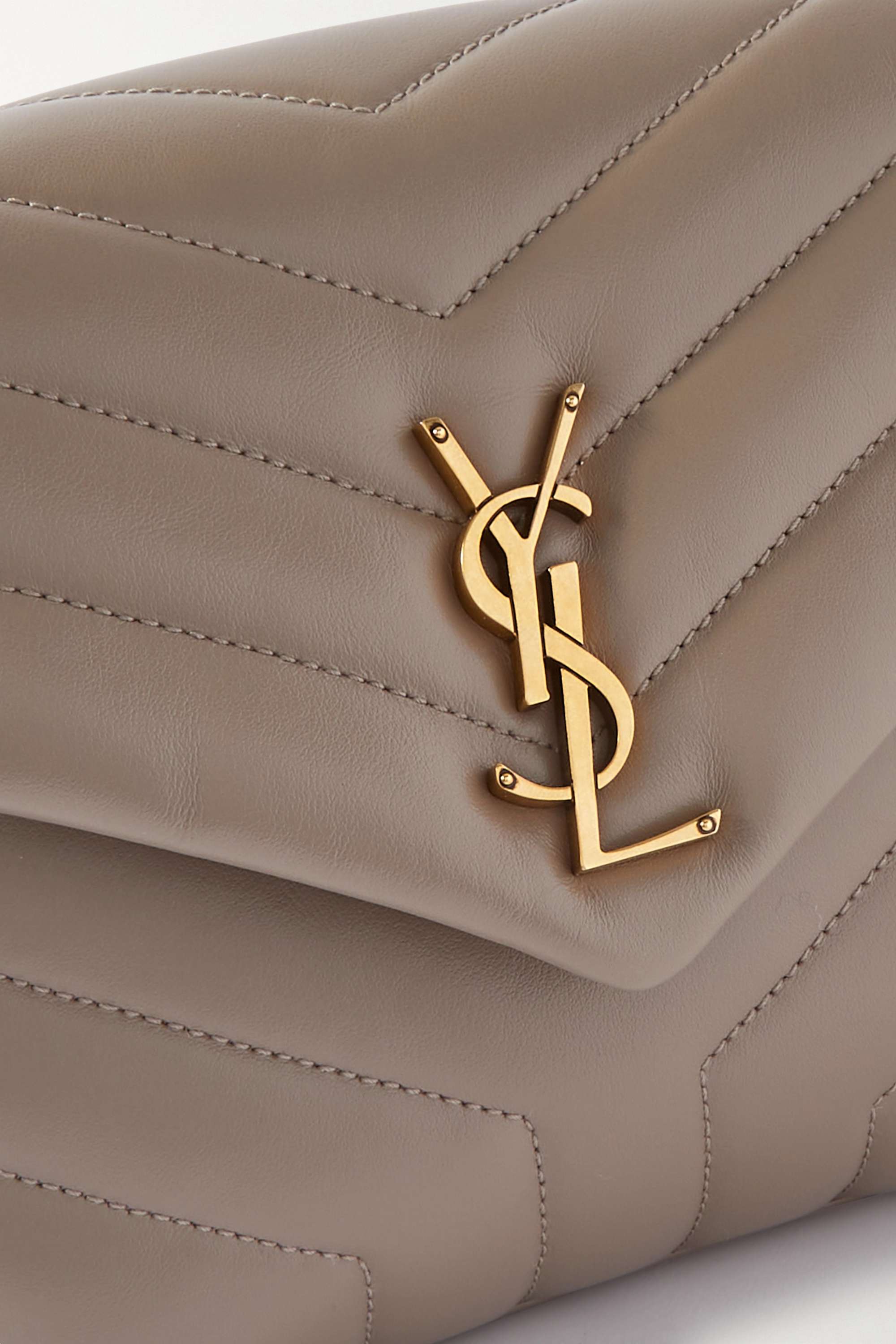 SAINT LAURENT Loulou small quilted leather shoulder bag black