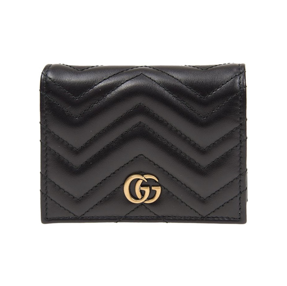 Gucci Unisex GG Marmont Card Case Wallet Double G（Replica）