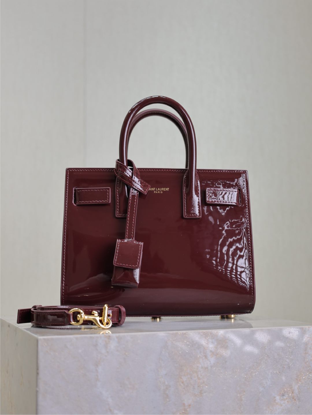 TOP Yves Saint Laurent YSL Sac De Jour Patent Leather Bag 22x18x10.5cm- 3 Colors