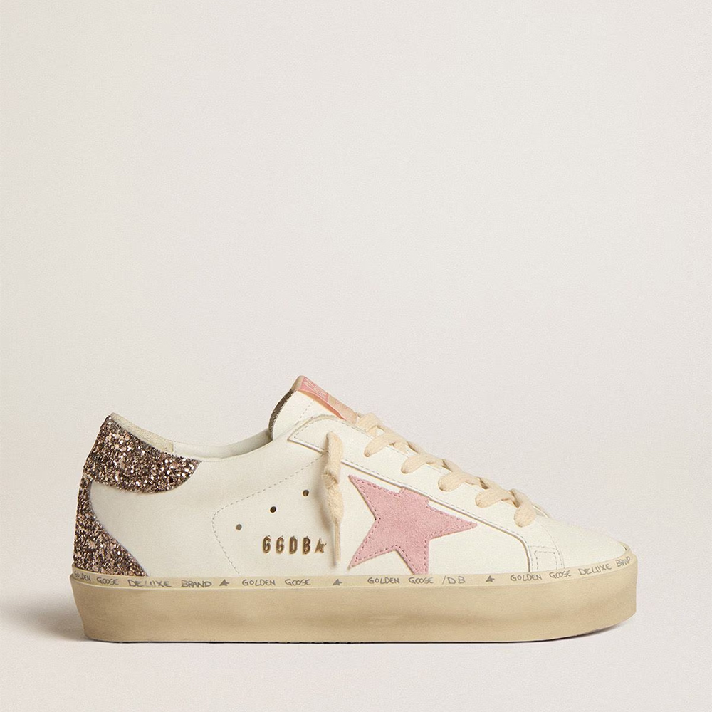 Golden Goose Hi Star in white leather  (Replica)