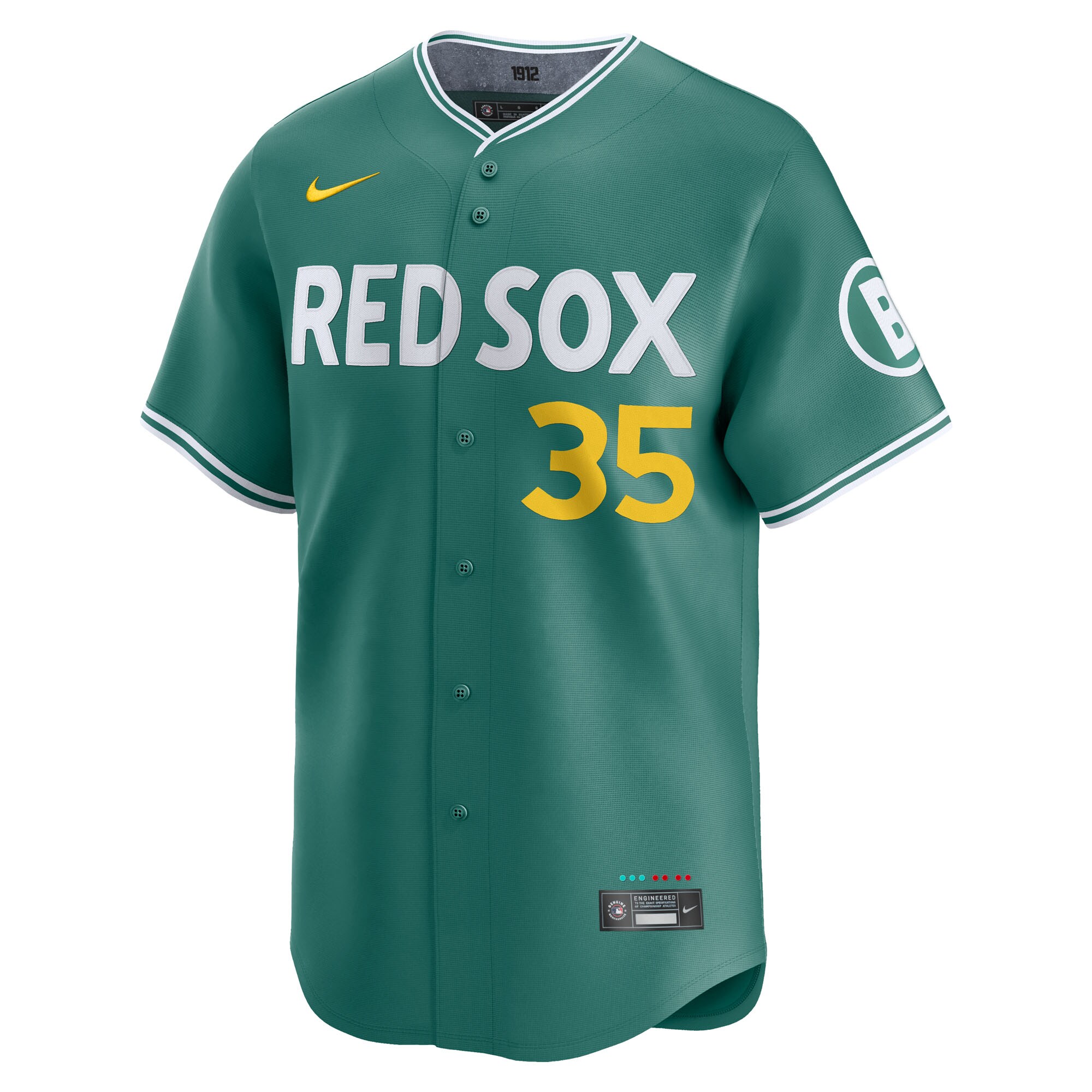 Men's Boston Red Sox Garrett Crochet  Green 2025 City Connect Limited Player Jersey