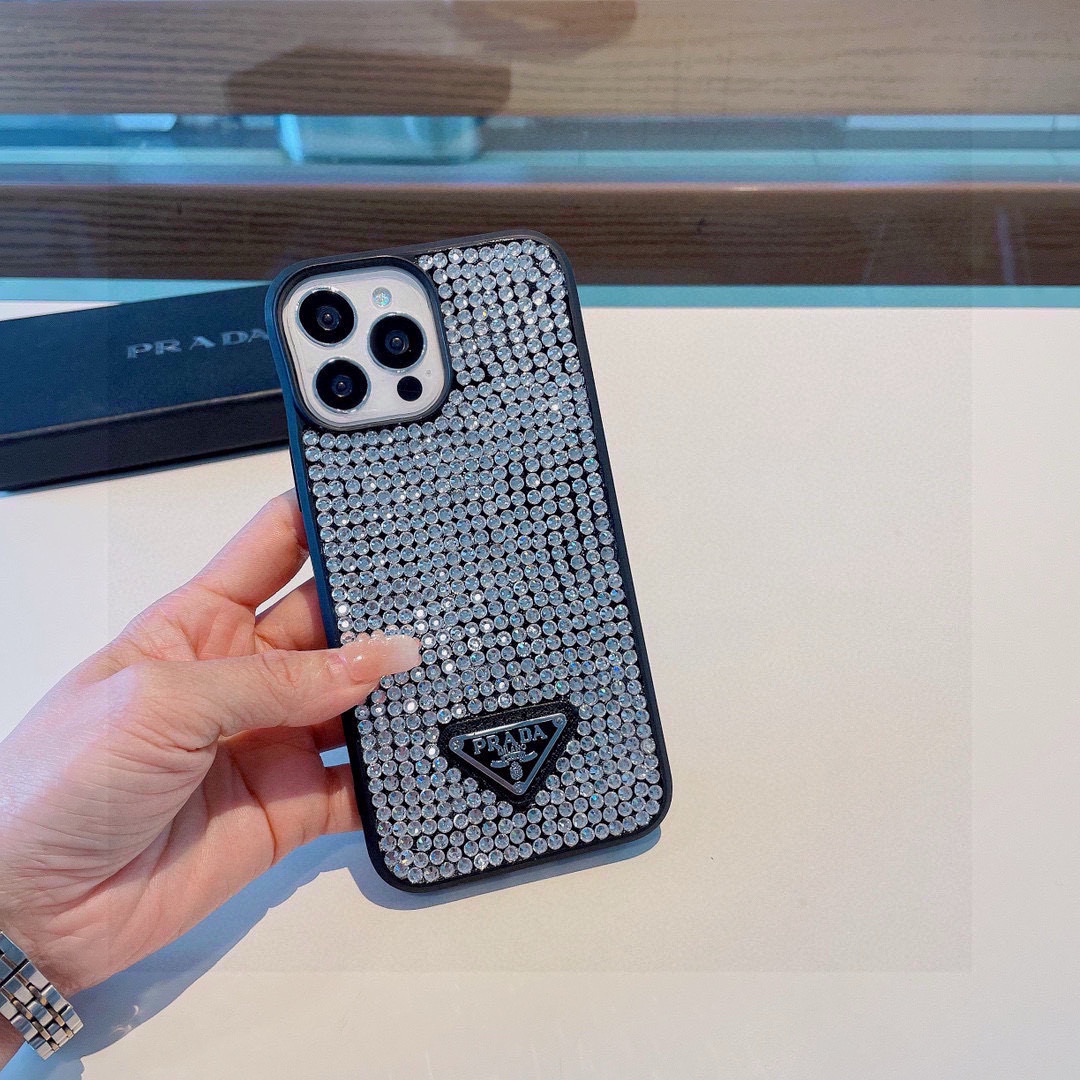 TOPPrada Iphone Phone Case- Sliver