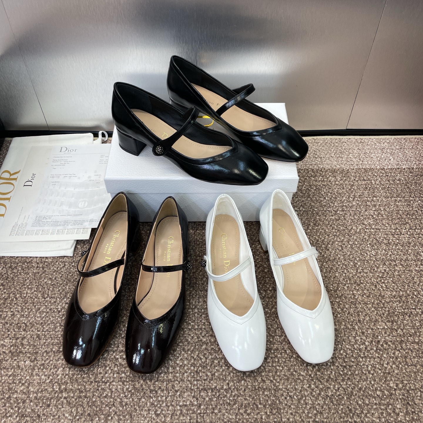 TOP Christian Dior D-New Ballet Low Heels Pumps - 3 Colors