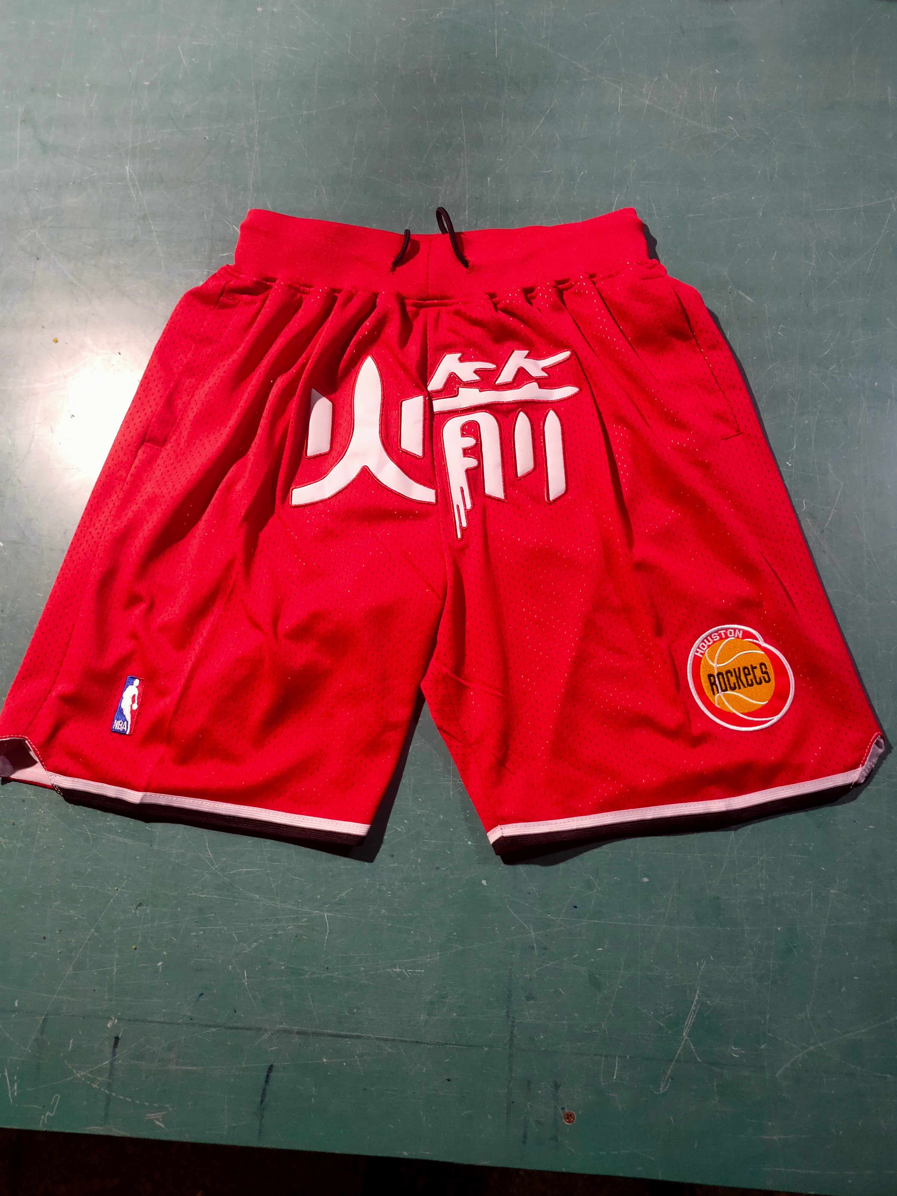 Houston Rockets Red Juston Retro Pocket Shorts