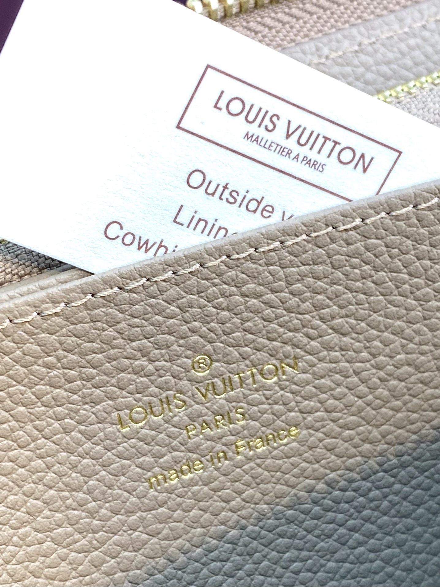 TOP Louis Vuitton LV Zippy Wallet Monogram Empreinte Leather 19.5x10cm - Khaki