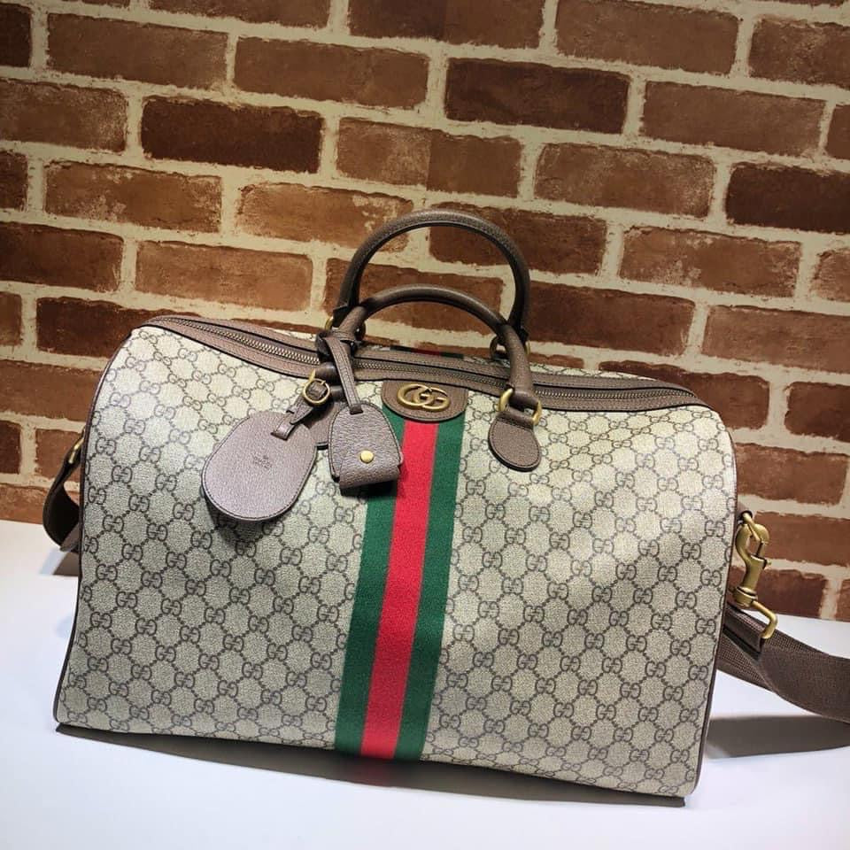 TOP GUCCI Ophidia Cary On Duffle Medium