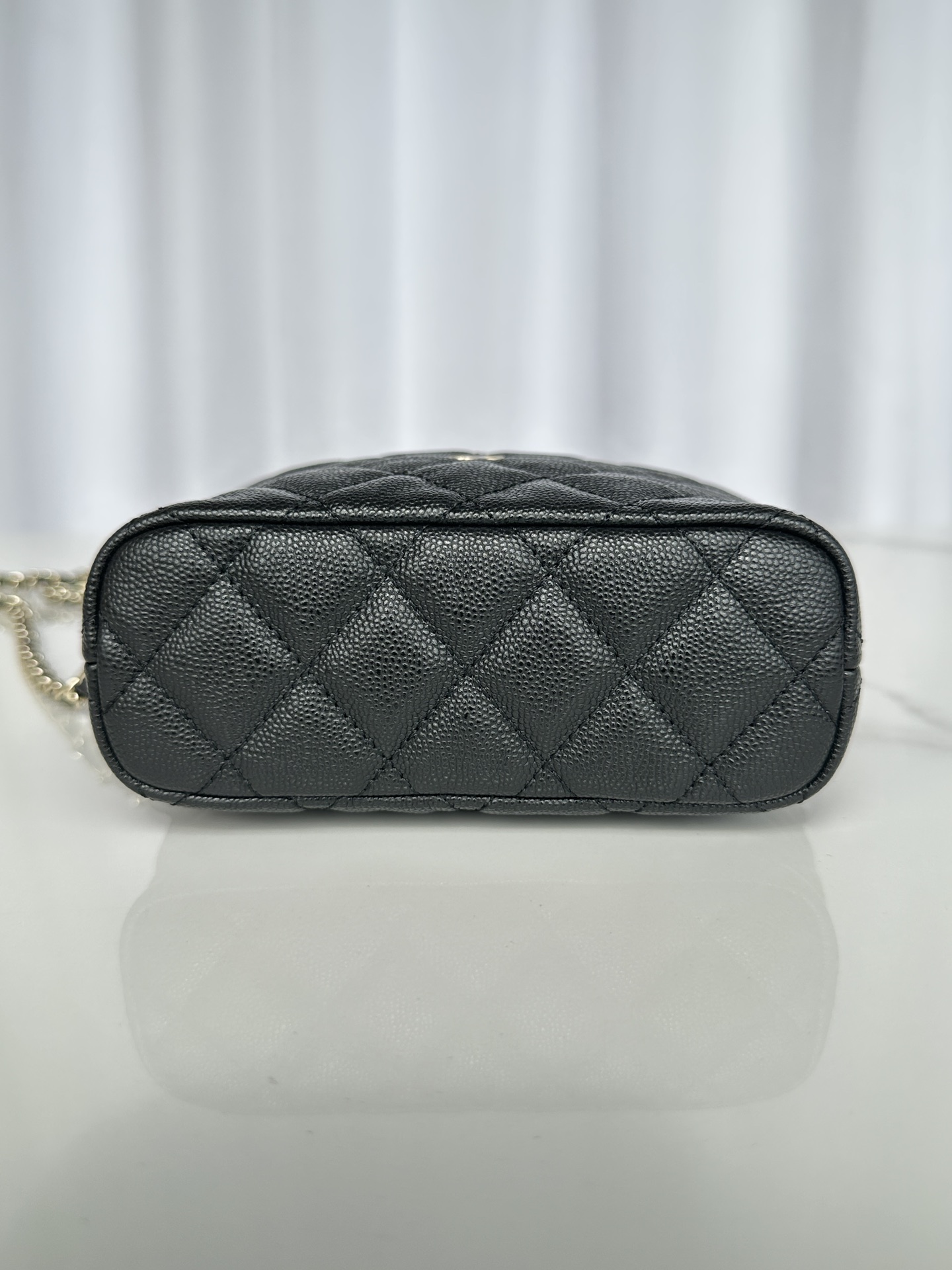 TOP CHANEL Spherical Cowhide Lunch Box Bag - GHW&19*15*6.5cm - 4 Colour